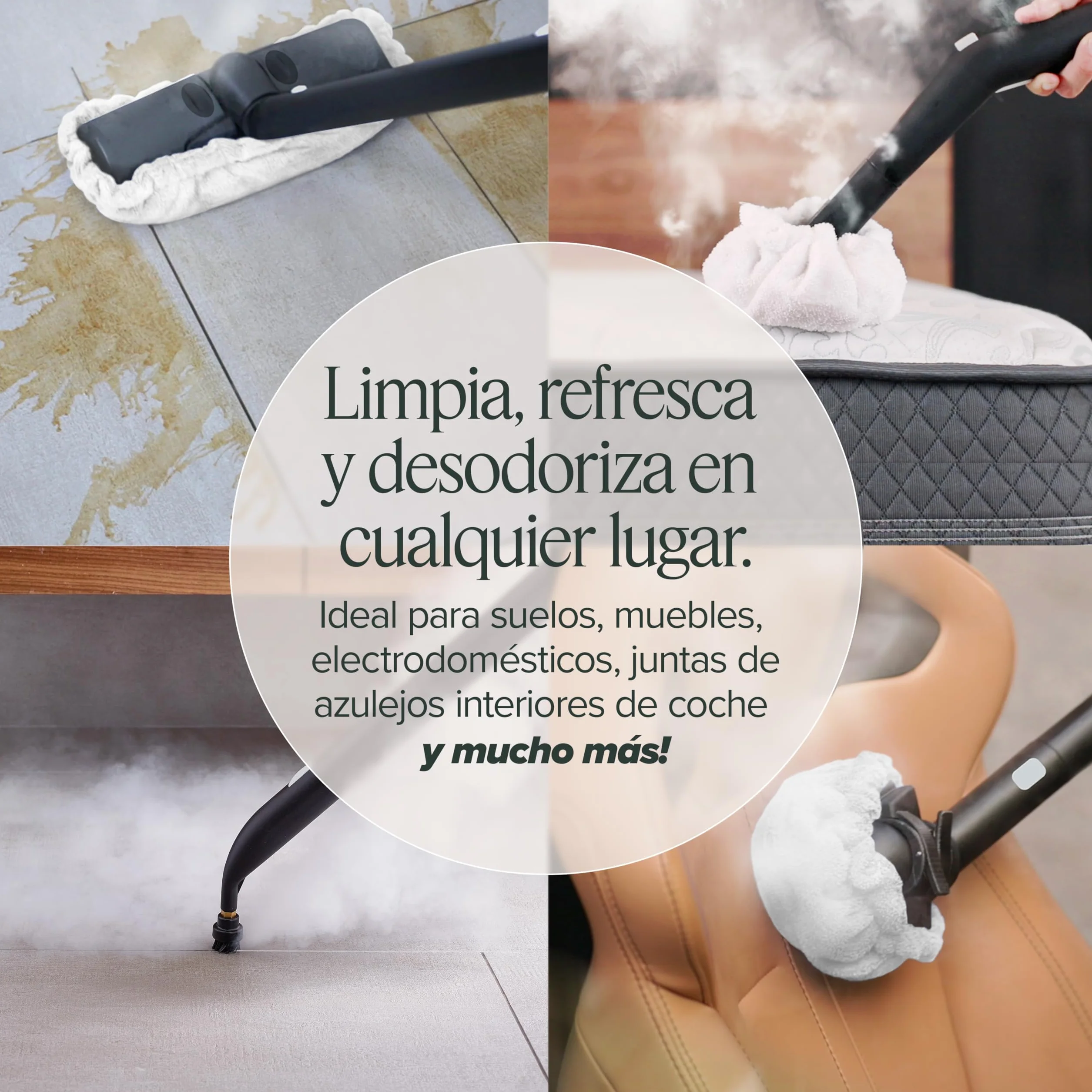 Dupray Neat Limpiador a Vapor Multifunción 17 Piezas para Hogar Suelos Baldosas