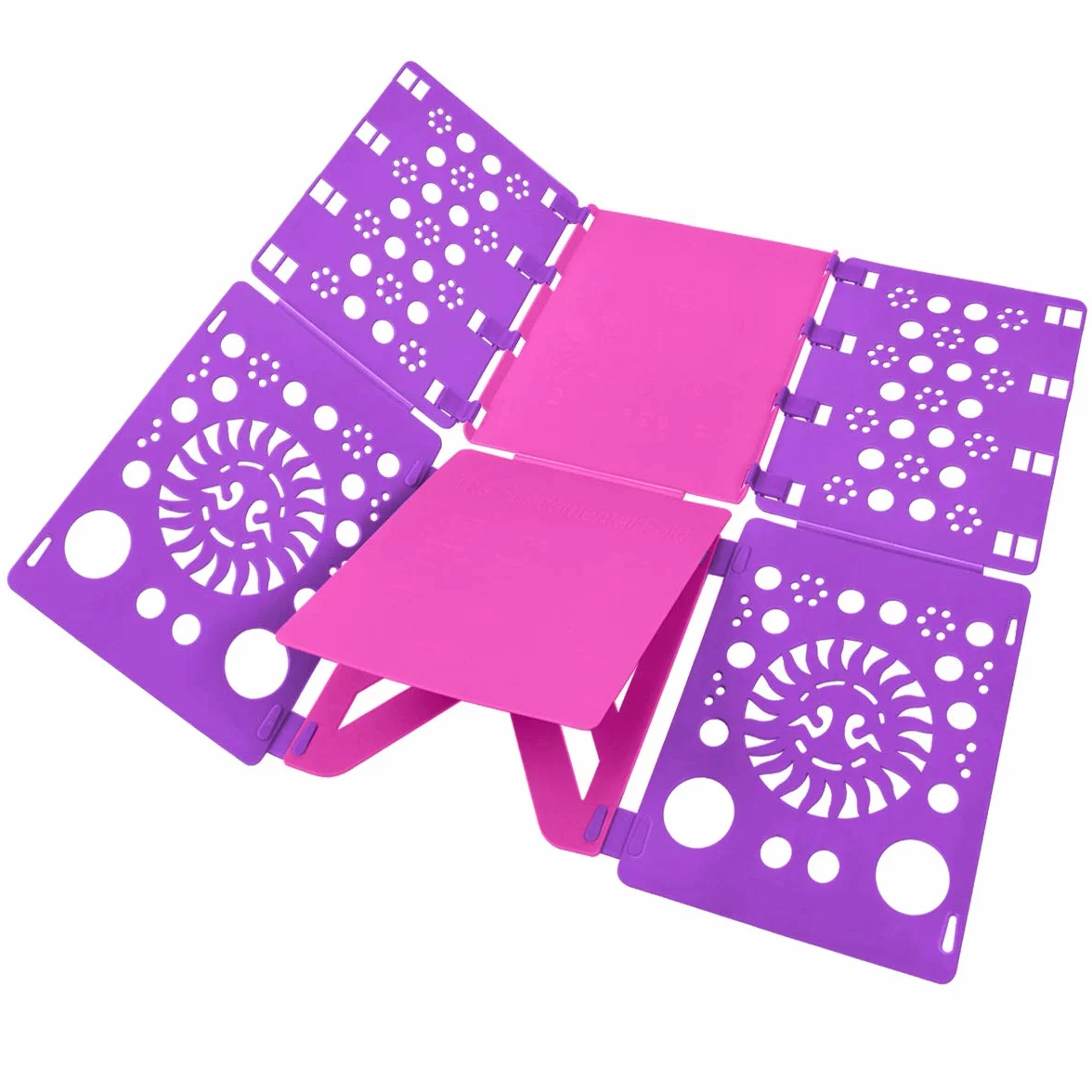 BoxLegend Doblador de Camisetas Tabla para Doblar Ropa Púrpura Rosa