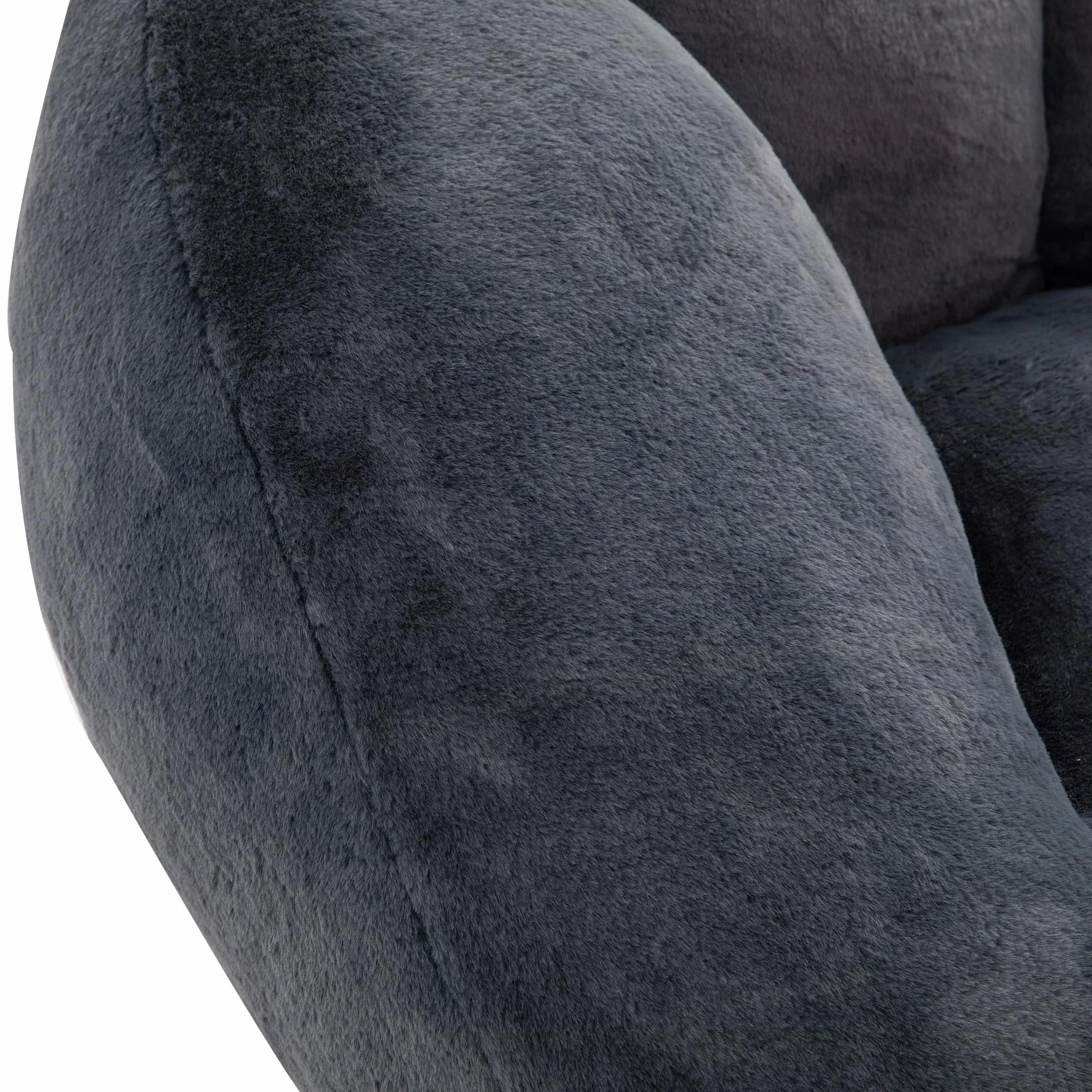 SACOOL Puf de felpa suave Sofá Puf antideslizante Funda no extraíble No requiere montaje Perfecto para la sala de estar, el salón o el dormitorio