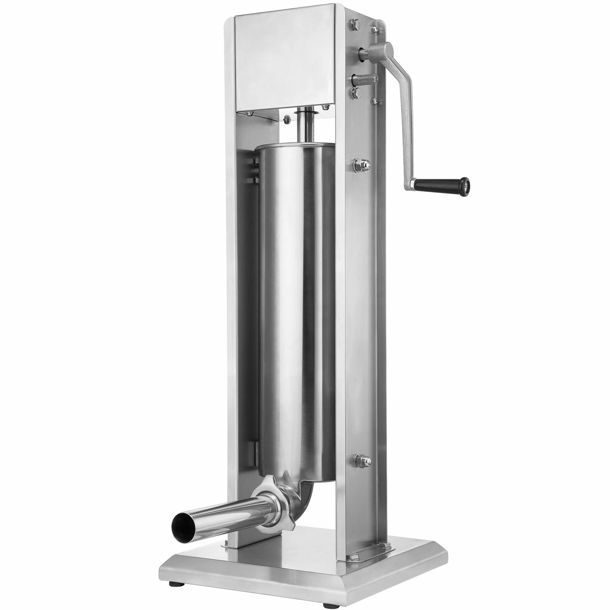 Zelsius Máquina Embutidora Profesional de Salchichas I Acero Inoxidable I Manual I Cuatro Tubos de Llenado Diferentes I Máquina con Caja de Cambios de 2 Velocidades I Válvula de Ventilación