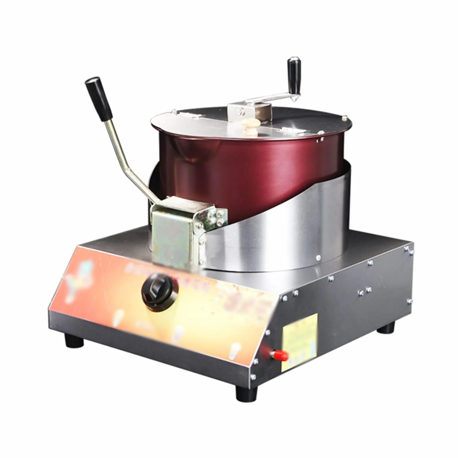 Máquina de palomitas de maíz Máquina de palomitas de maíz comercial con Gas, minimáquina eléctrica de palomitas de maíz con manivela, Bola de mariposa, olla completa for palomitas de maíz Accesorios p
