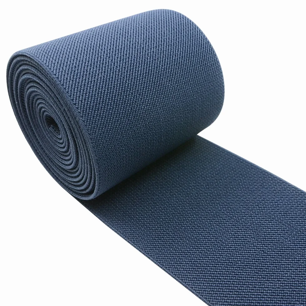 iCraft Banda elástica tejida de colores de 7.6 cm de ancho por 2 yardas, azul marino 14020