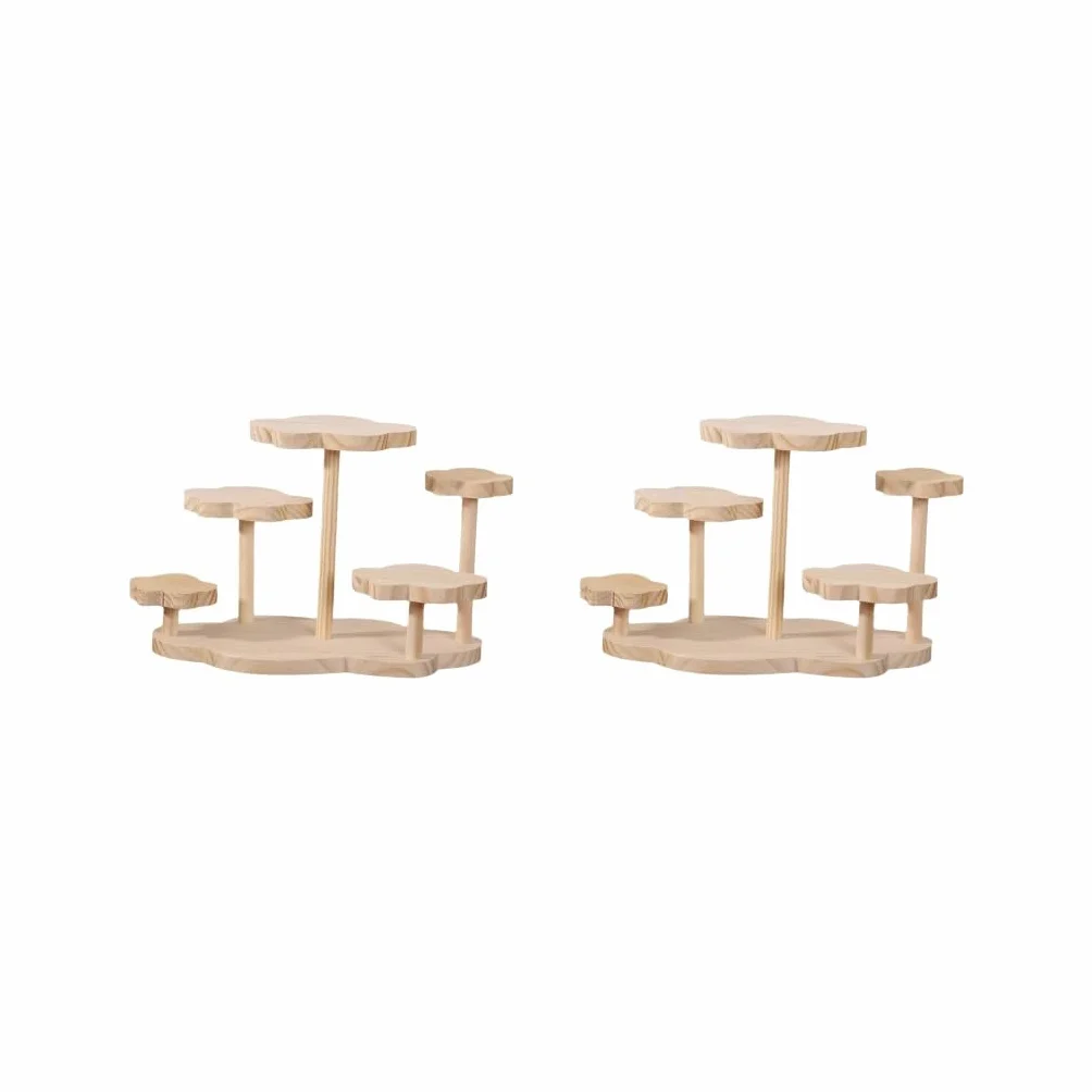 2 soportes de madera para restaurantes y uso en interiores, elegantes soportes de exhibición para menús, carteles o decoraciones, ideal para cafeterías y comedores