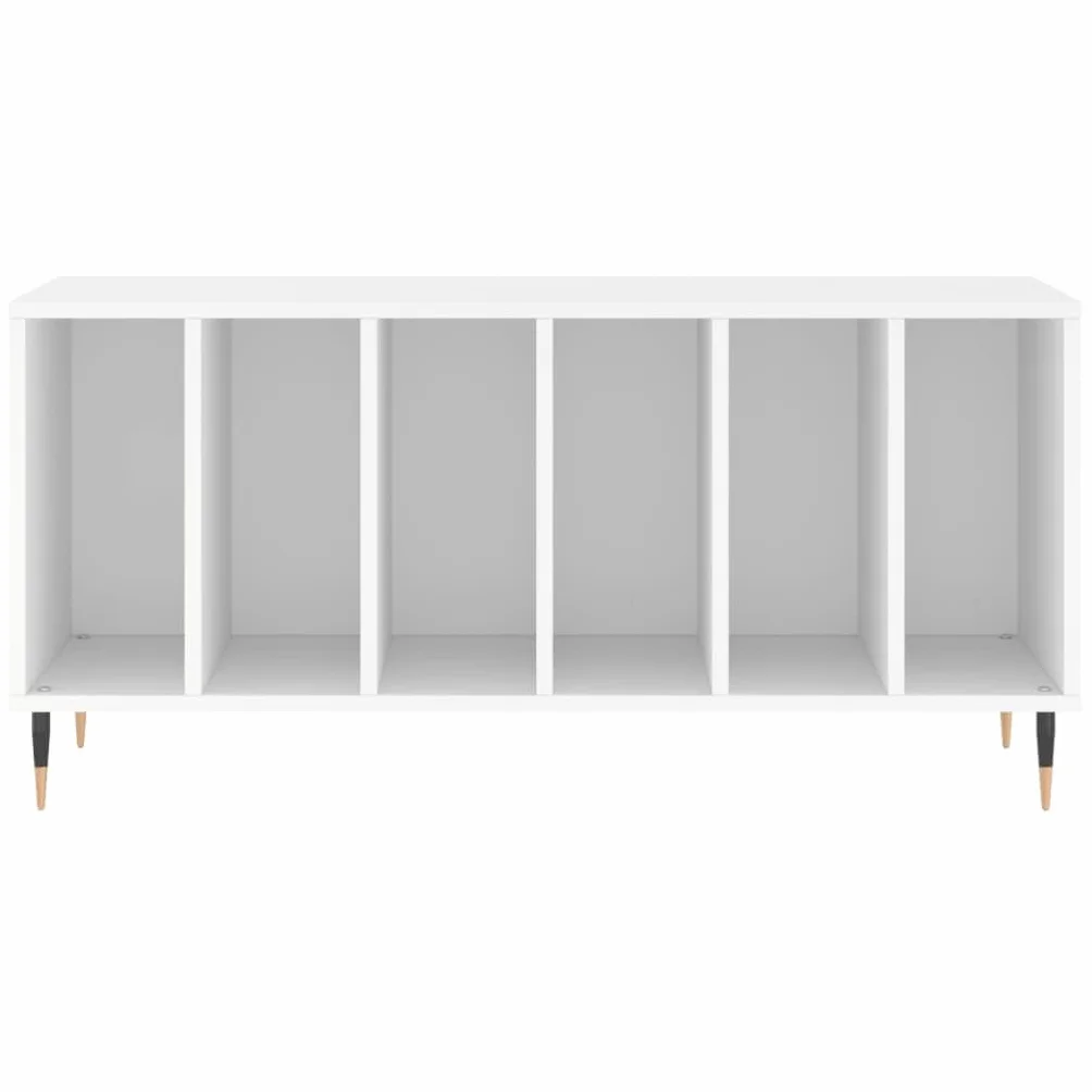 vidaXL Mueble para Discos Madera contrachapada Blanco 100x38x48 cm