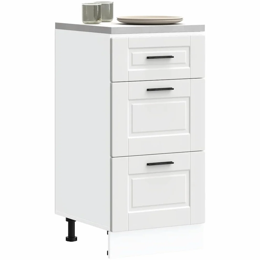 vidaXL Base de cocina Porto Blanco multicapa