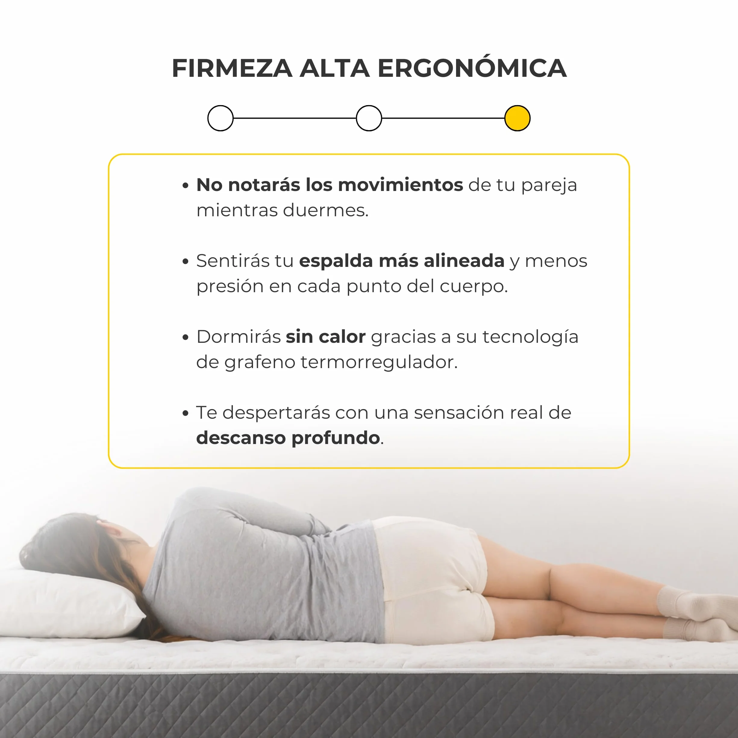 Colchón Viscoelástico Anti-Stress 30cm Firmeza Muy Alta 150x190 Fabricado en España