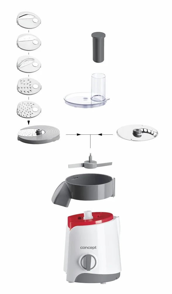 Rallador Eléctrico Concept Electrodomésticos ES1000 200 W Blanco