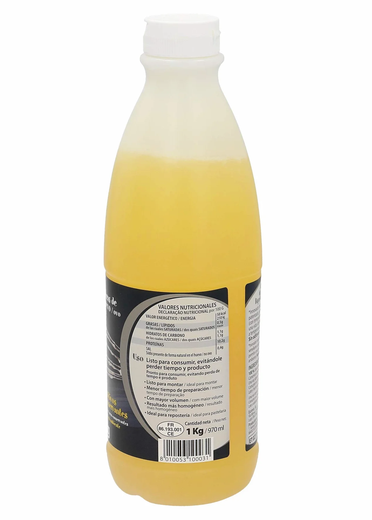 FACILISSIMO claras de huevo botella 1 Kg