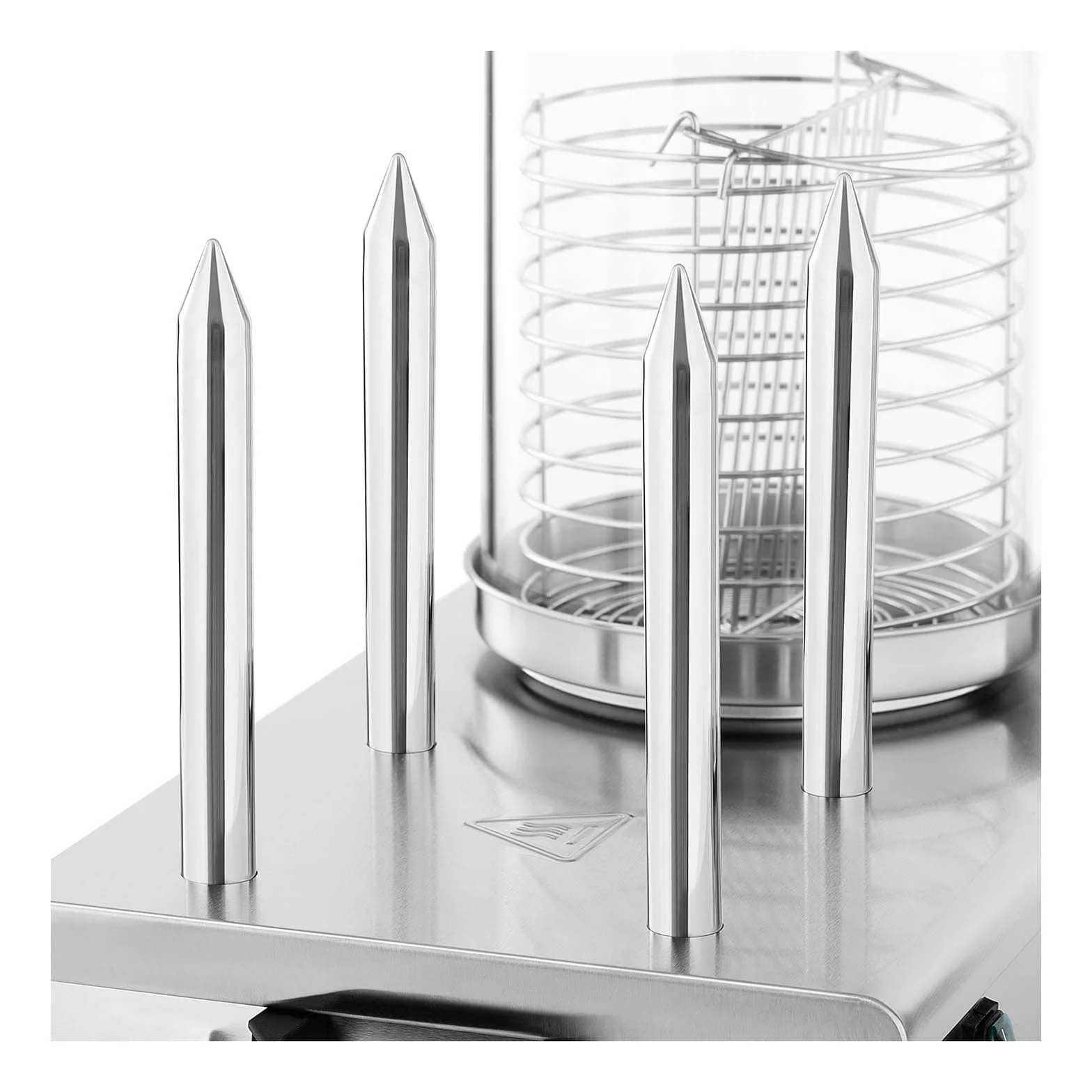 Royal Catering RCPHW 650 Máquina de perritos calientes 550 W 4 Heizspieße máquina de Hot Dogs aparato para perritos calientes aparato para Hot Dogs máquina para hacer Hot Dogs