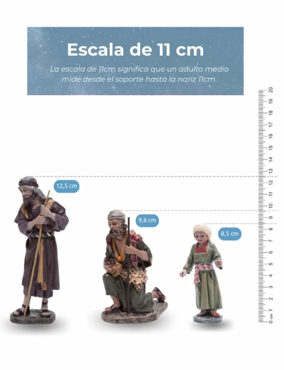 Figura Belén Niño con Turbante 11cm José Luis Mayo Triciclo Editores Decoración Navideña