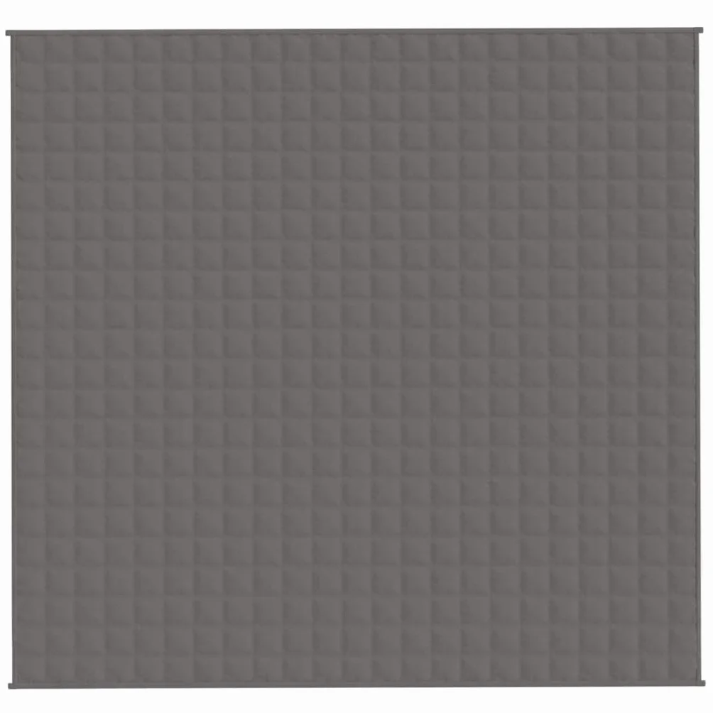Generisch Manta pesada, 240 x 220 cm, gris, perlas de cristal hipoalergénicas, poliéster suave, equilibrio, 11 kg