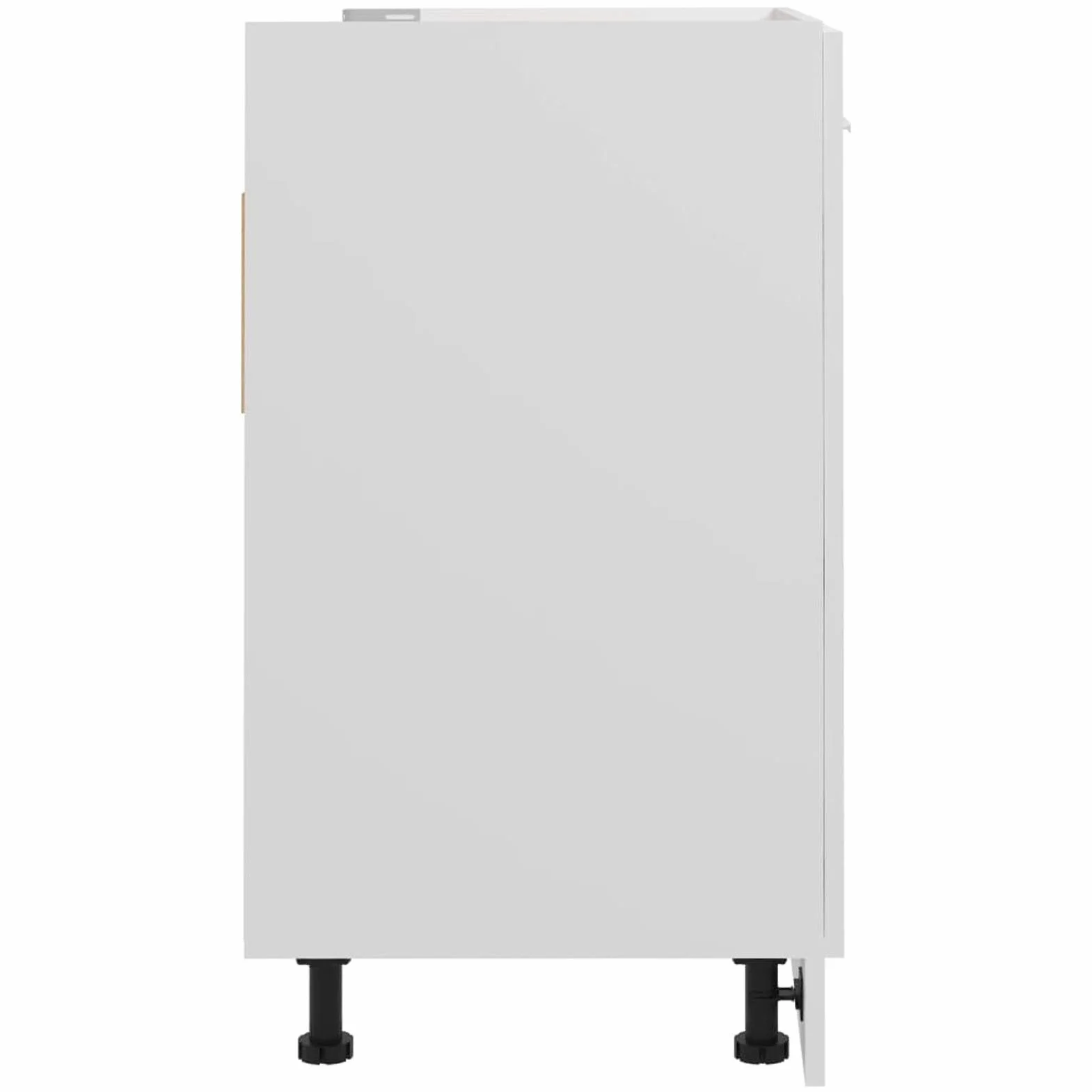 Armario Inferior de Fregadero, Mueble Cocina, Armario Despensero, Alacena de Cocina, Aglomerado Blanco 80x46x81,5 cm