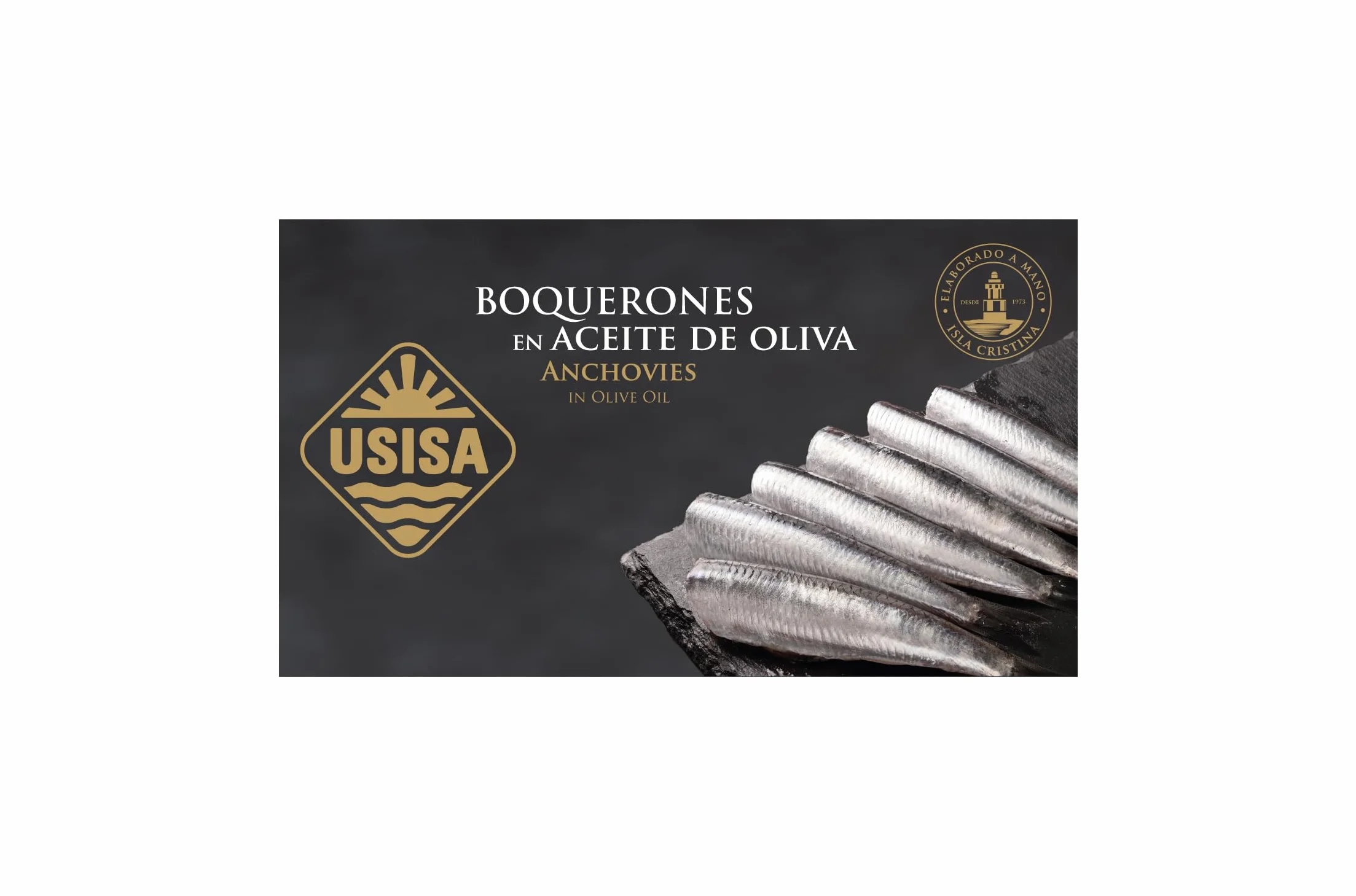 USISA Boquerones en Aceite de Oliva 5 Latas 120 g Conserva de Pescado