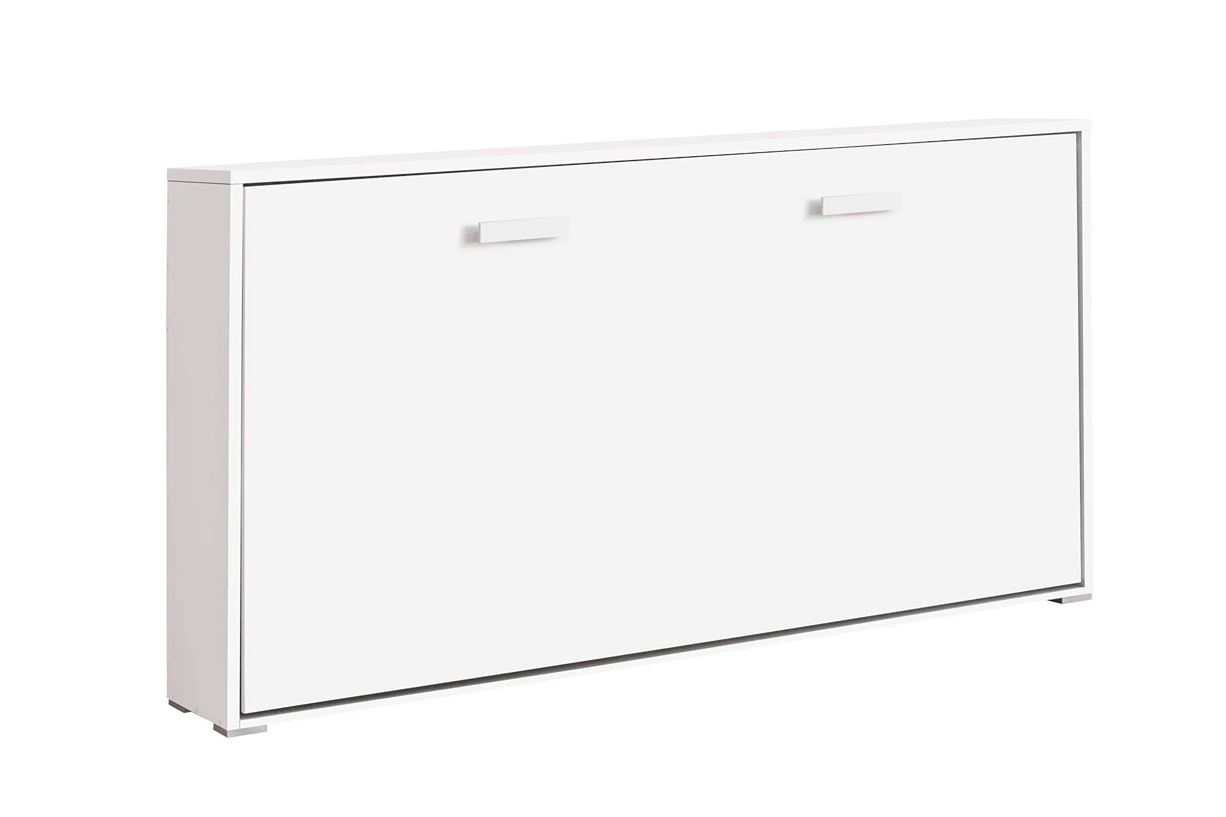 Cama Abatible Horizontal Plegable de Pared de 90x190 Color Blanco
