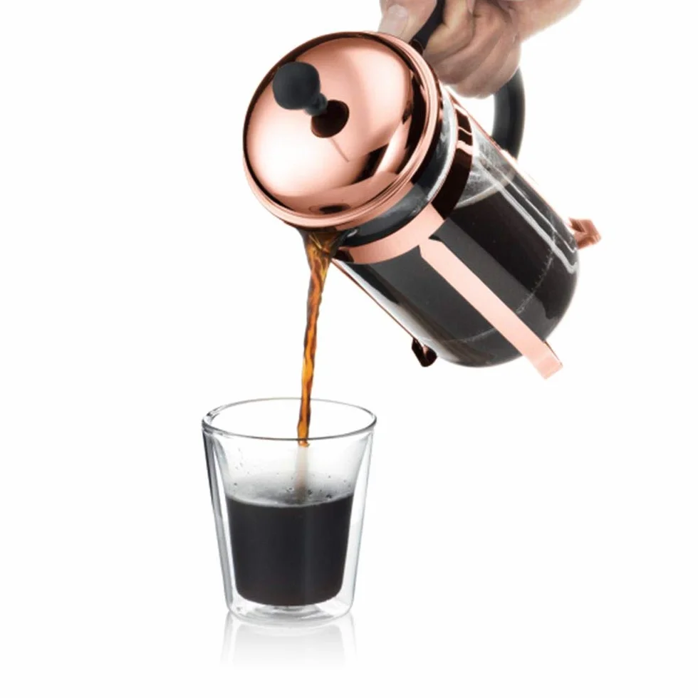 Bodum Chambord - Cafetera, 8 tazas, 1 l, color cobre