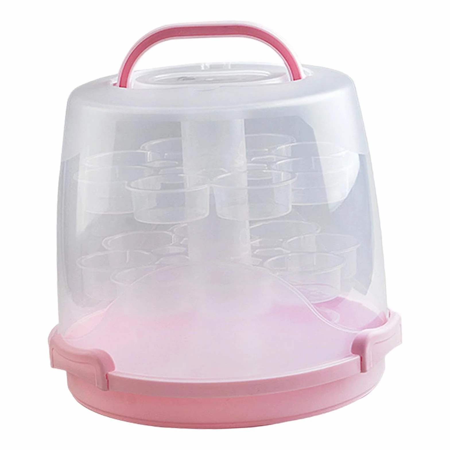 Sharplace Caja de Embalaje Multiusos para Panecillos, Pasteles Y Otros Usos, Ideal para Camping, Cumpleaños, Cocina Y Repostería Casera, 24 Compartimentos