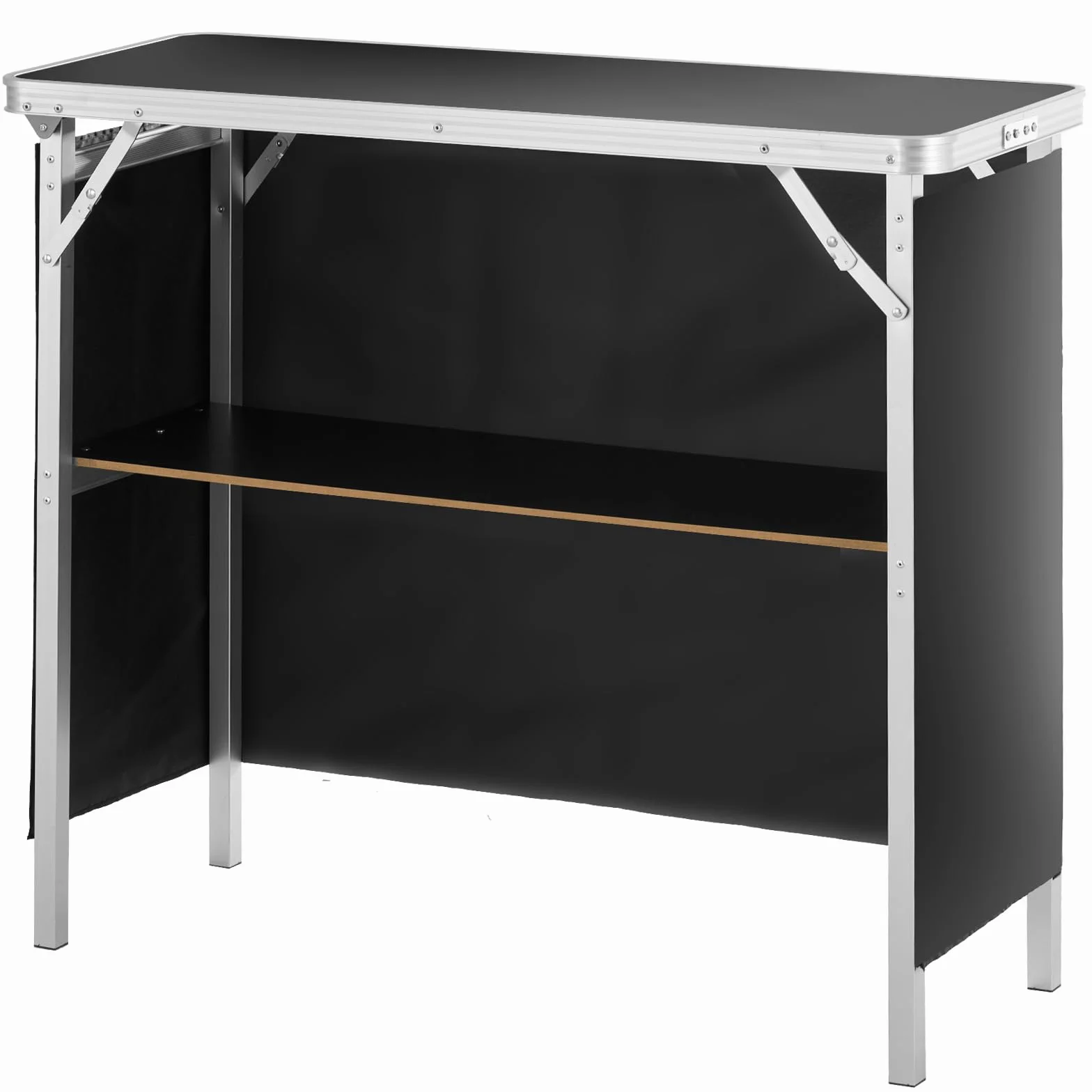 VEVOR Mostrador de pies de Feria, Mesa de Bar Plegable Portátil 97,5x38,5x87 cm con Bolsa