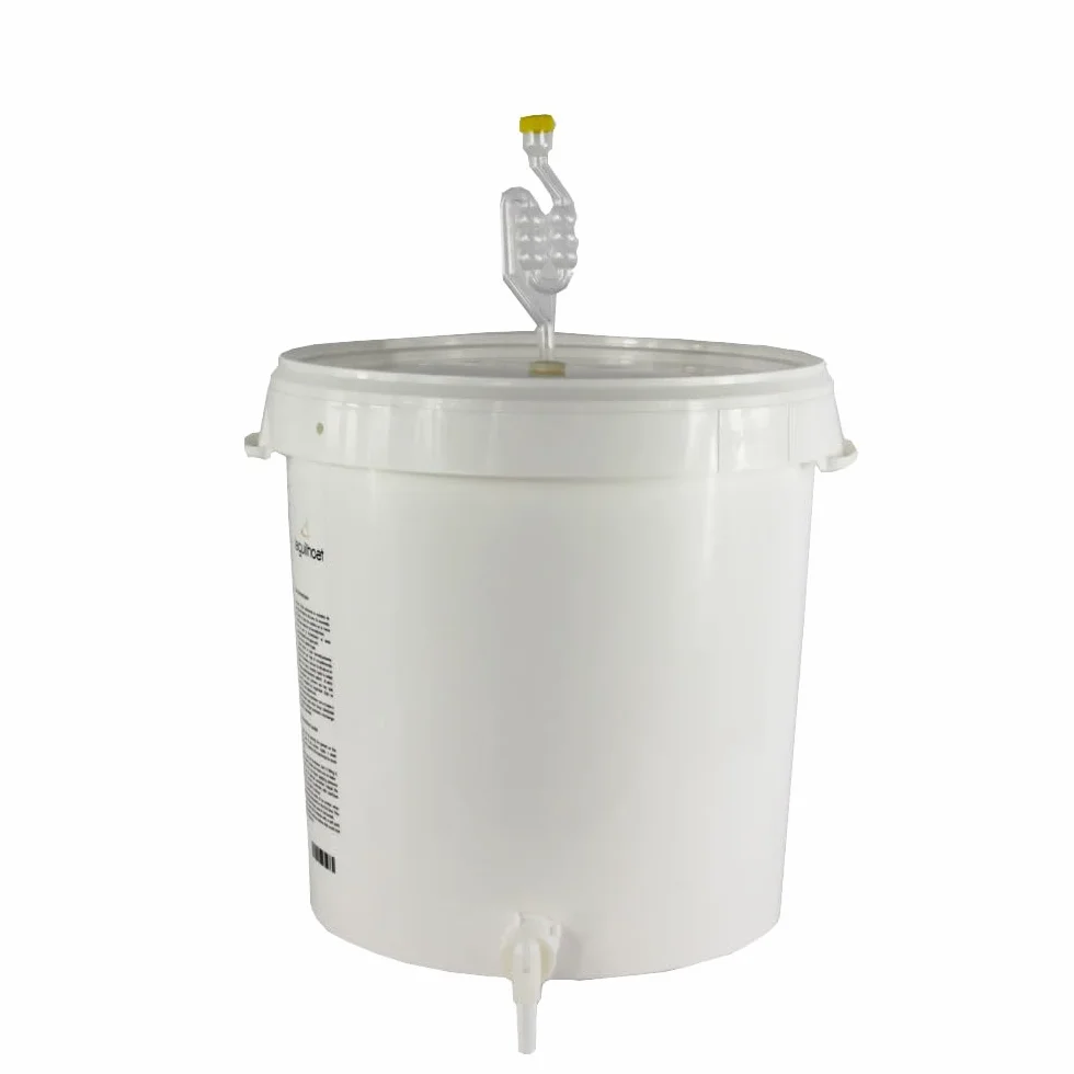 Cocinista Cubo fermentador 30 L con Grifo y válvula airlock, depósito Graduado para Cerveza Artesanal, Vino, Sidra, hidromiel, Kombucha, plástico alimentario Reutilizable