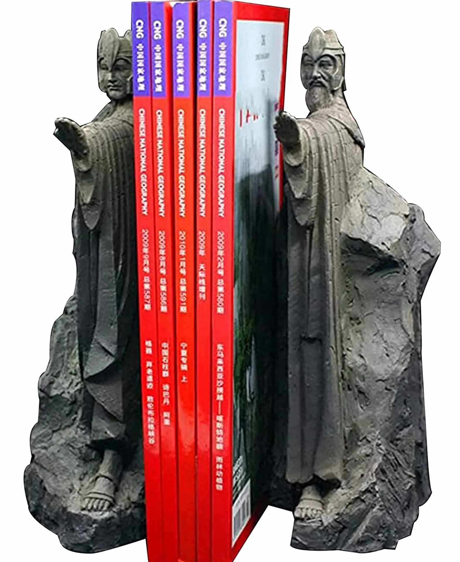 Sujetalibros de Resina para decoración de Libros de El Señor de los Anillos Hobbit, Carpeta y separadores Decorativos para Libros, Azul, Grande