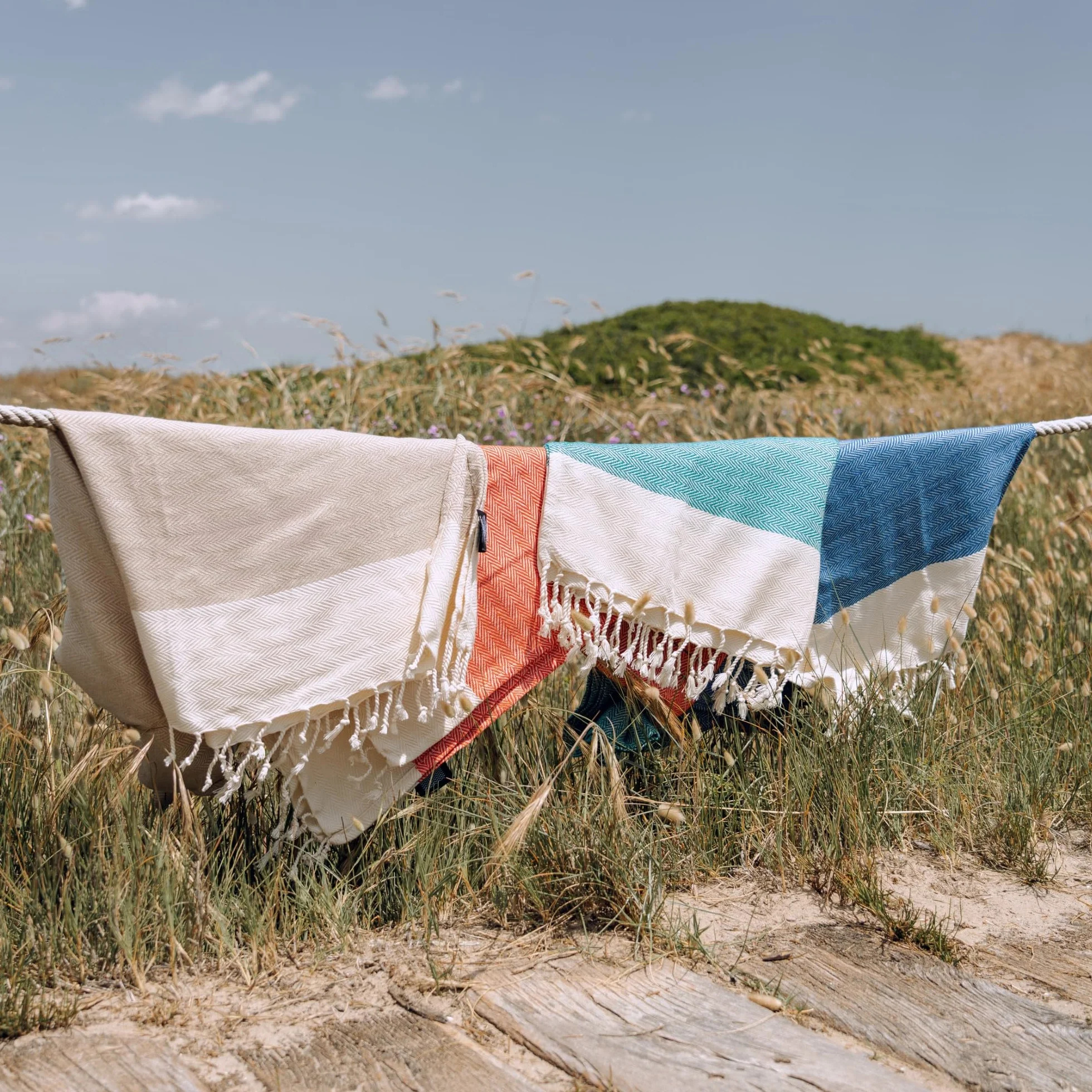 MOMOMUS Fouta XL o Toalla de Playa de Algodón 100% - Absorbente, Suave y Ligera - Ideal como Toalla para Piscina y SPA o Pareo de Playa XL - Verde Mar, 90 x 170cm