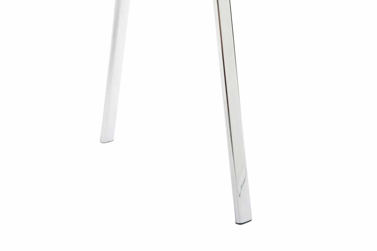 CLP Silla De Conferencia Ken Chrom En Simil Cuero I Silla Confidente Apilable I Silla De Oficina Sin Ruedas con Base de Metal I Color:, Color:Blanco