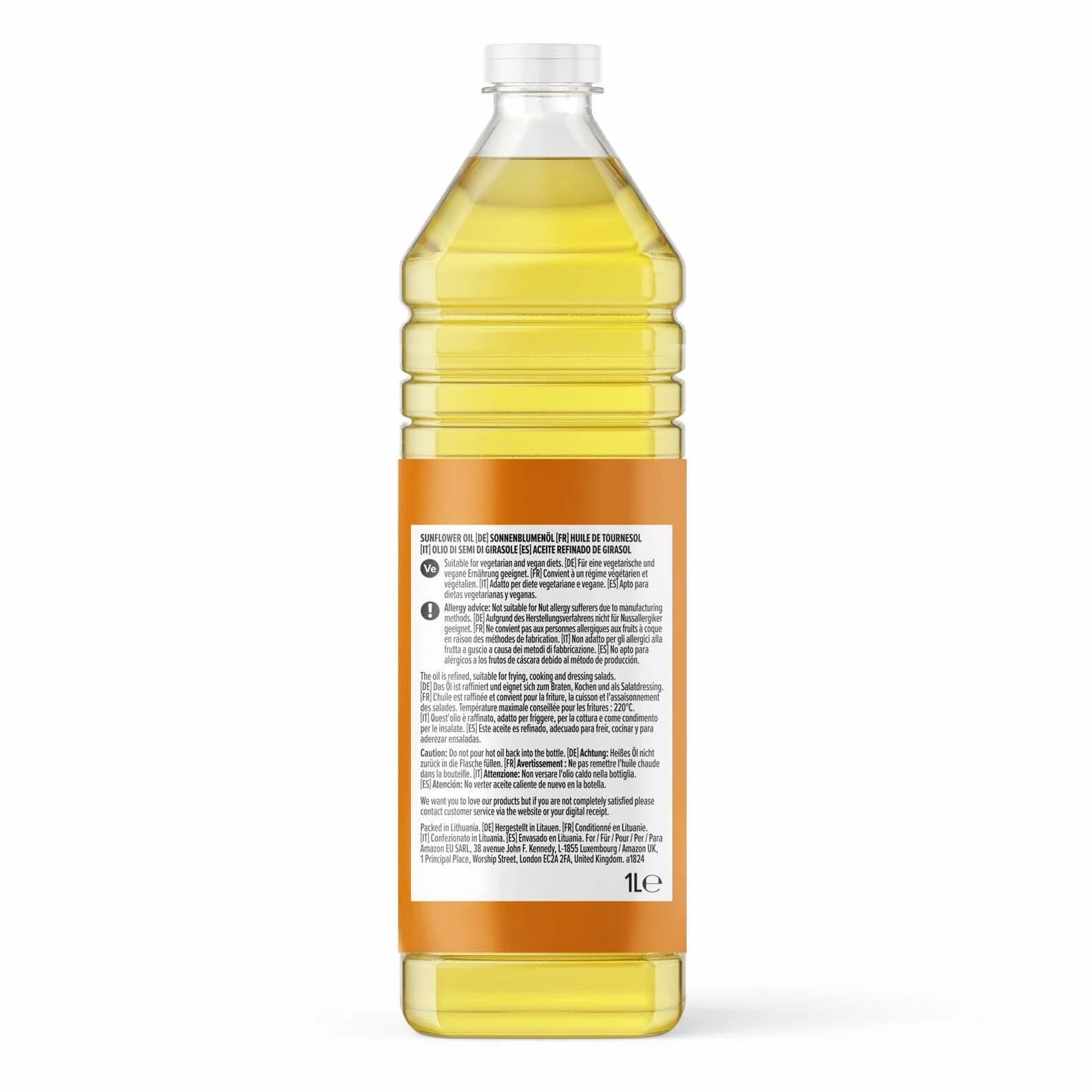 Aceite Refinado De Girasol by Amazon, 1L