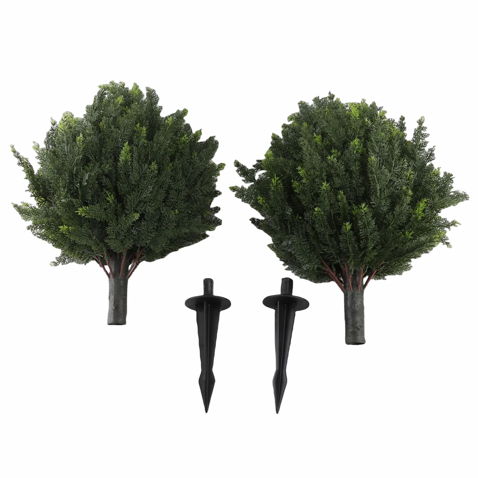Acouto Árbol Topiario de Ciprés Artificial, Material de PE Duradero, Vegetación Exuberante, Fácil Instalación, Mantenimiento Cero para Jardines y Patios