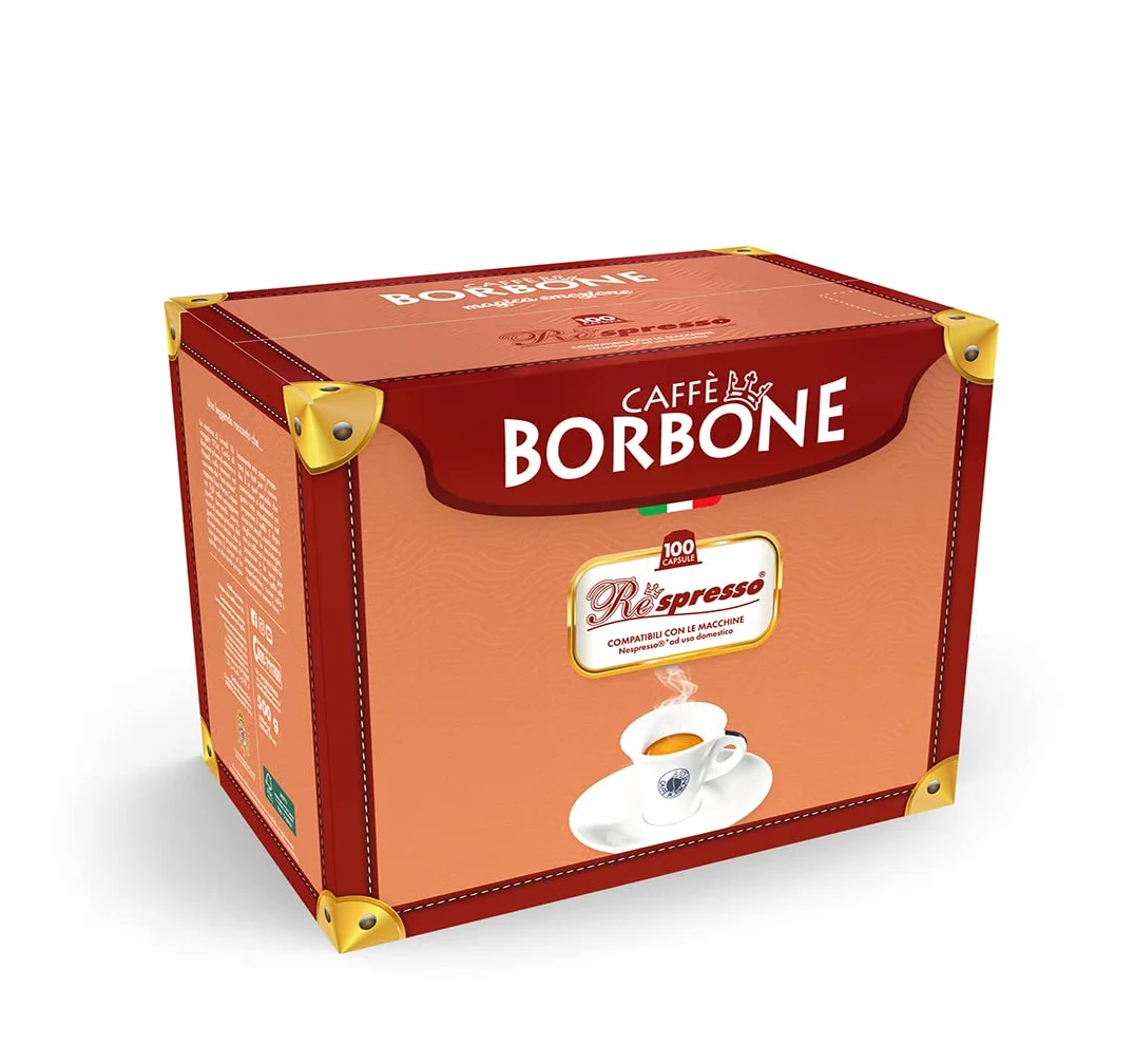 Caffè Borbone Respresso Mezcla de Café Azul 100 Cápsulas Compatibles Nespresso