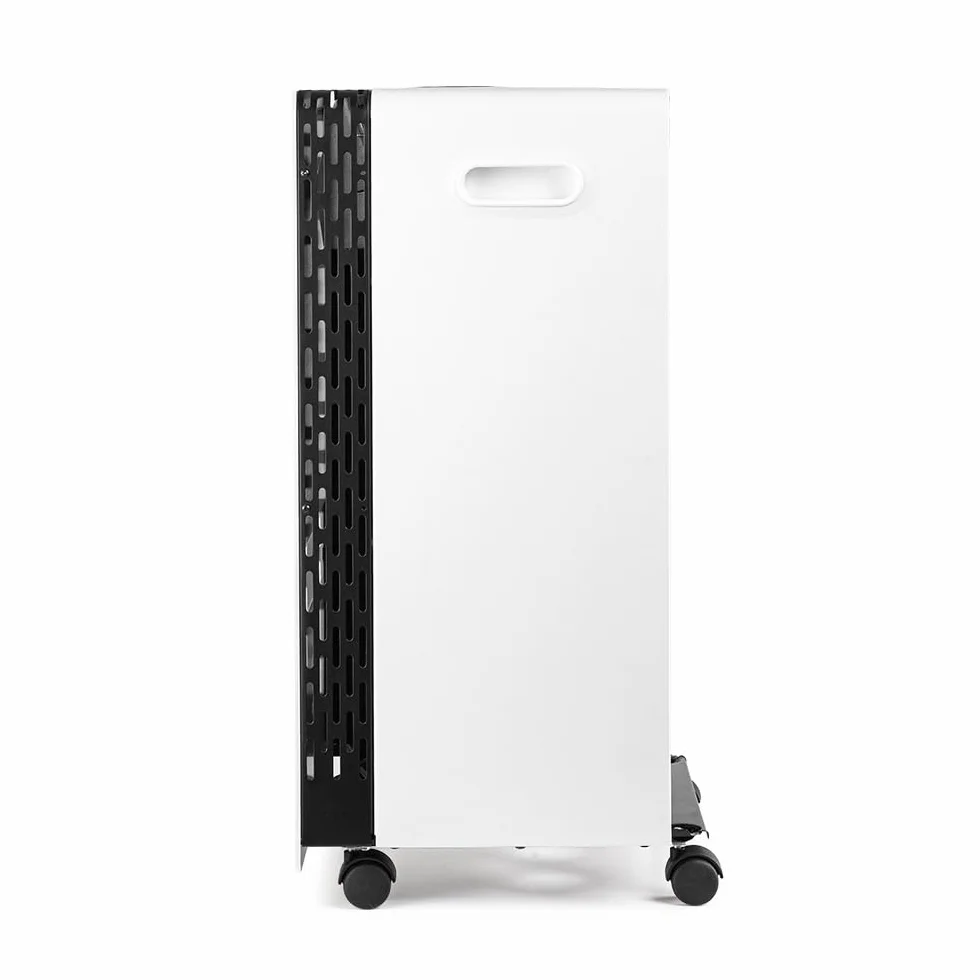 Estufa llama azul. Frontal de cristal templado. Potencia máxima 3.800 Kw. Tecnología "llama azul". Triple sistema de seguridad