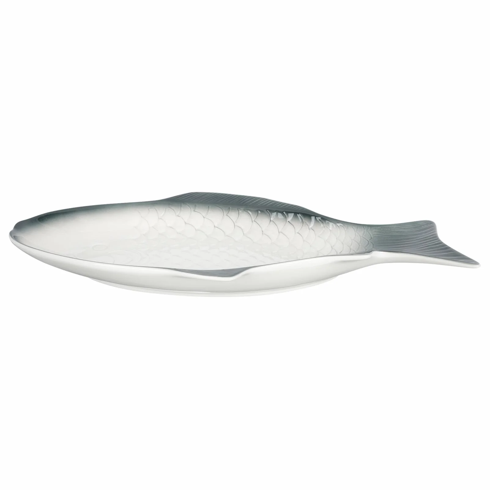 Bandeja Decorativa para Servir Pescado de Cerámica Forma de Pez, Elegante y Delicada para Aperitivos y Mariscos