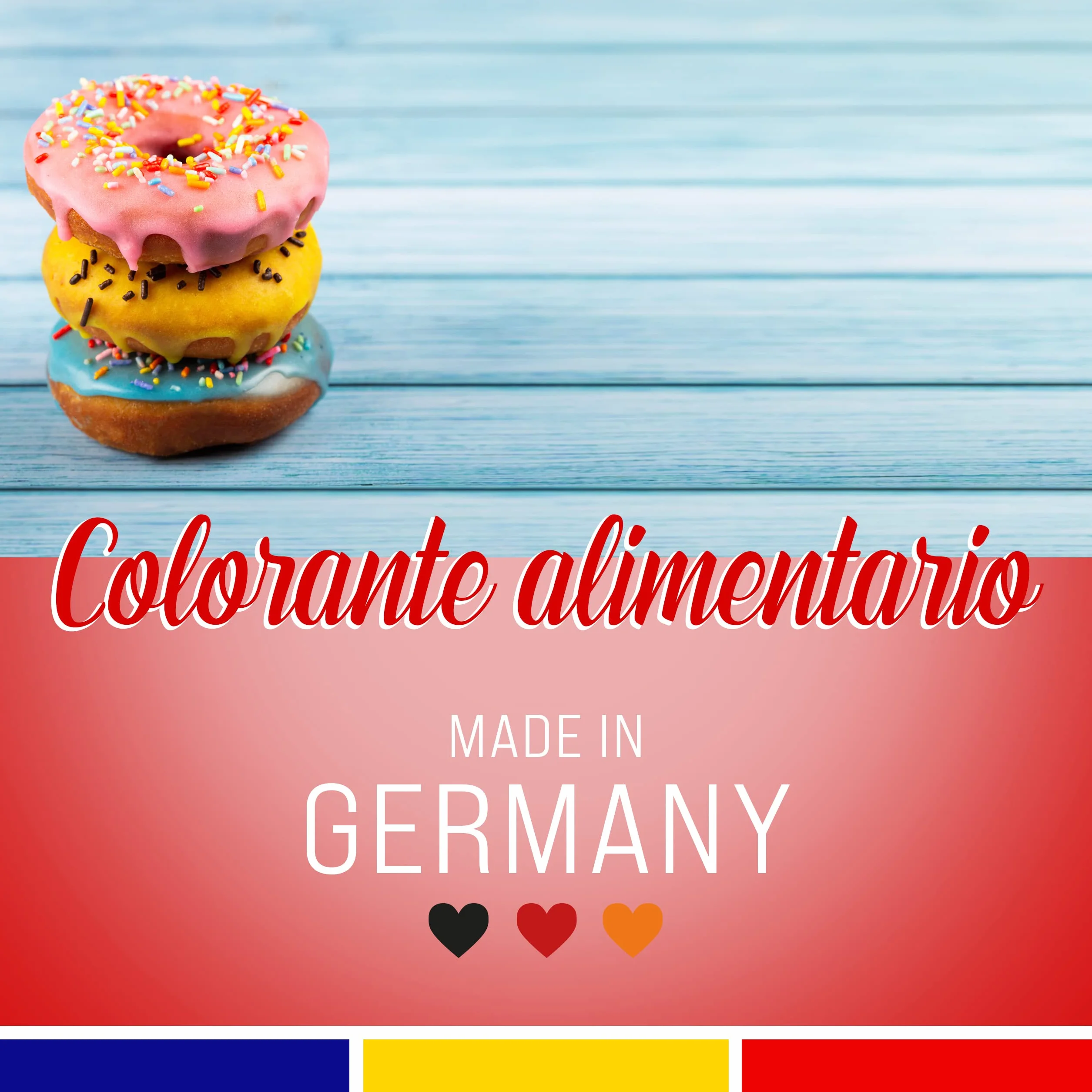 Belissia Colorante Alimentario Set 8x10ml Líquido Concentrado para Hornear, Cocinar, Fondant y Manualidades