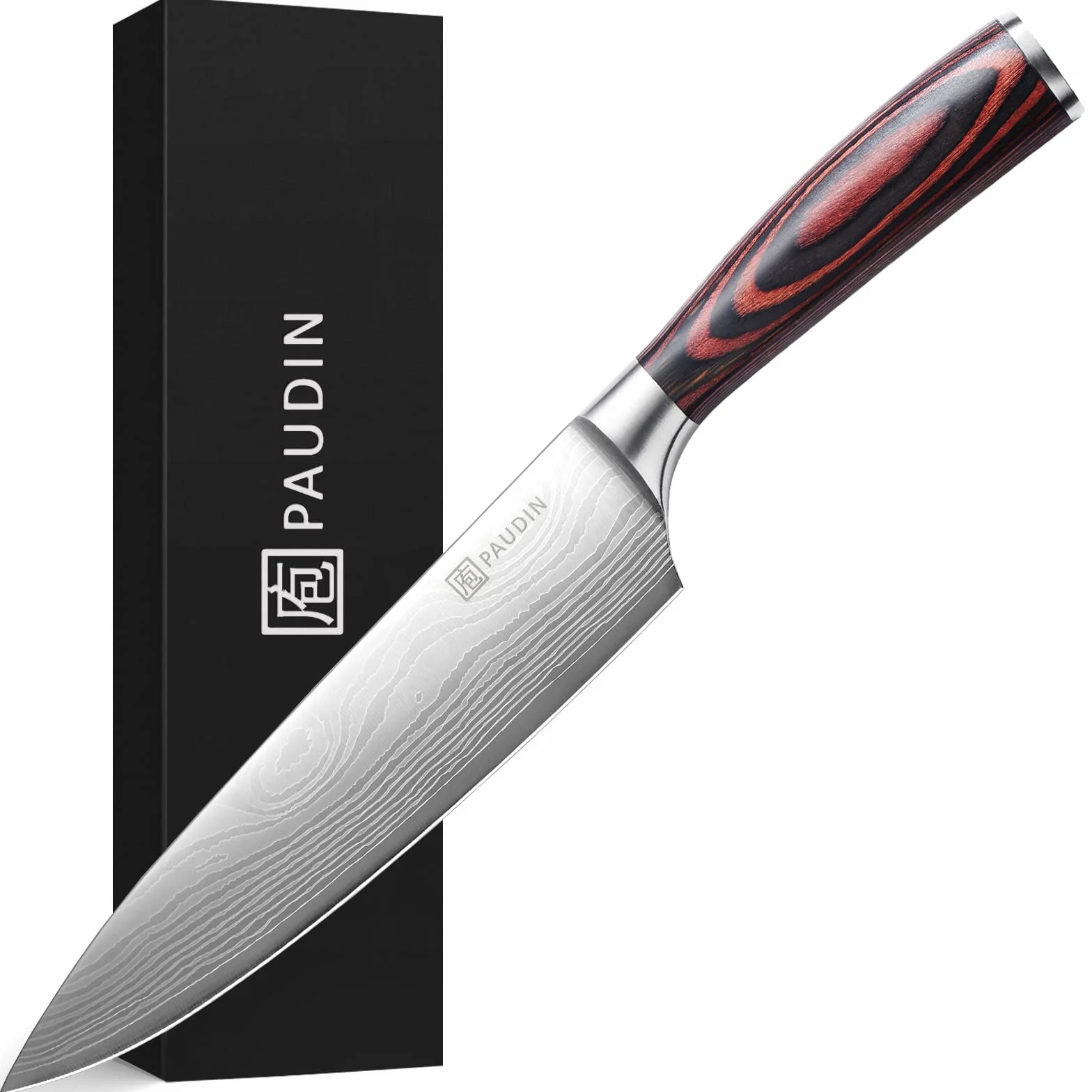 Cuchillo de chef profesional 20 cm acero inoxidable al carbono