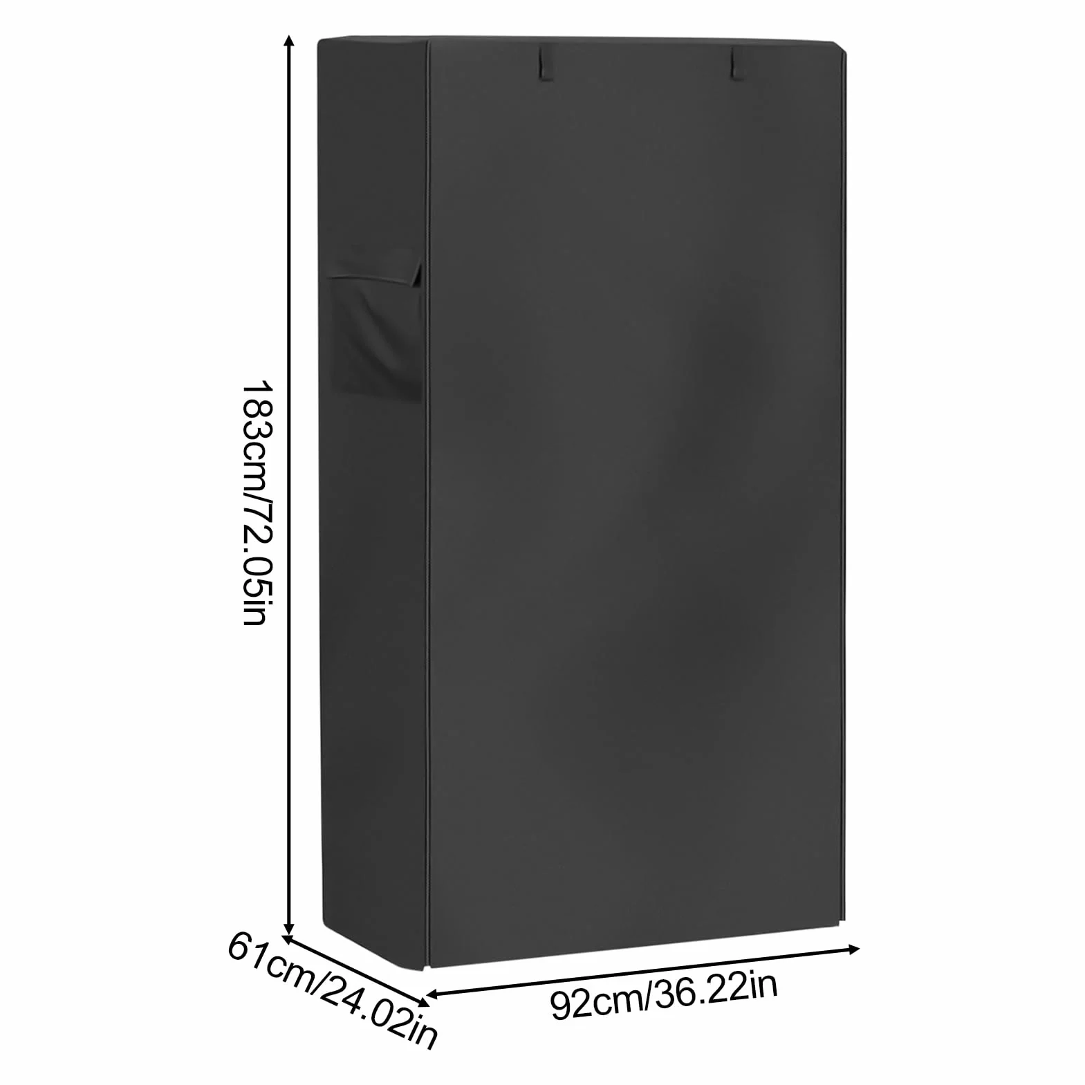 Funda Protectora para Estantes Oxford Impermeable UV Resistente Cremallera Bidireccional Bolsillos Laterales