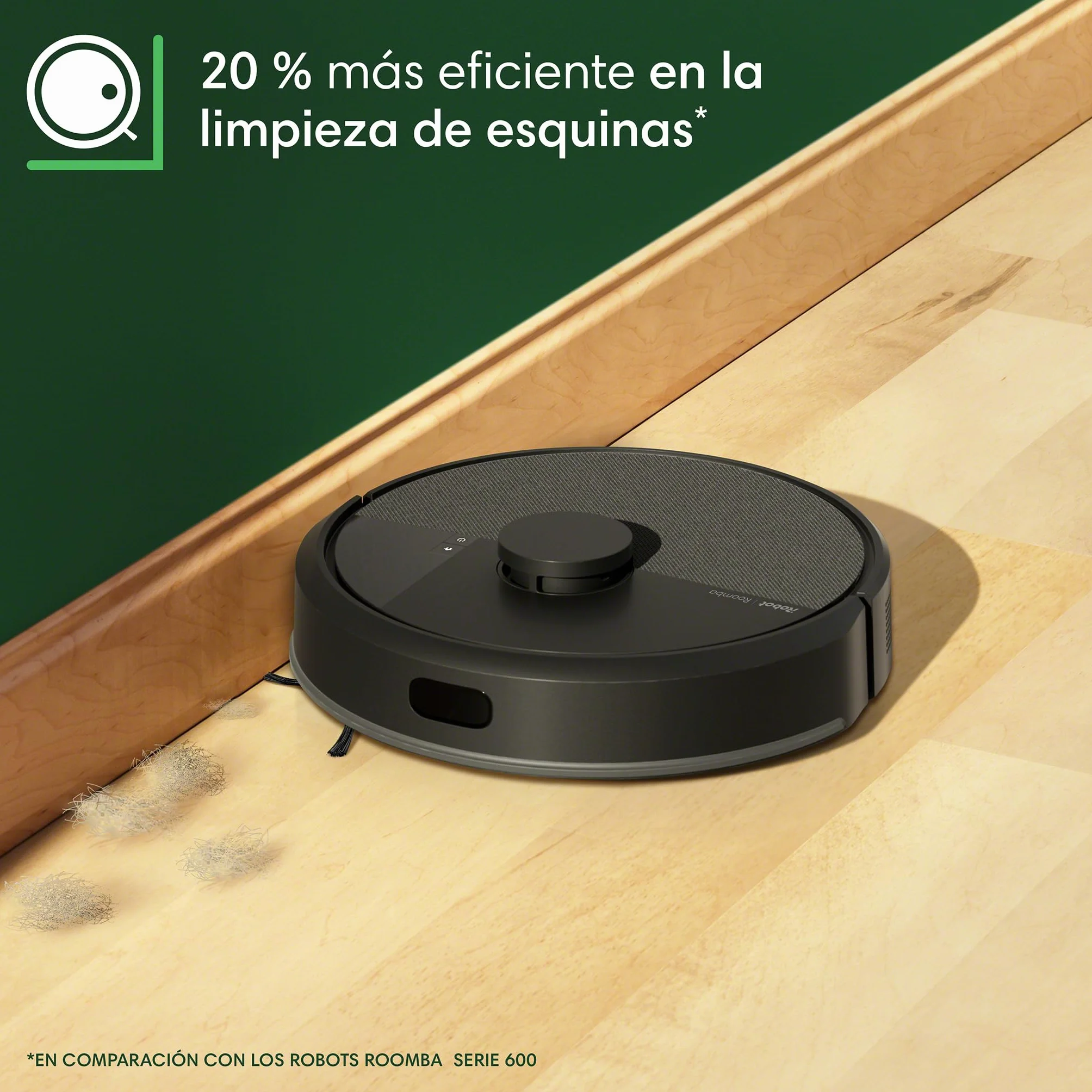 iRobot Roomba 105 Combo Base AutoEmpty Aspirador y friegasuelos 7000Pa 120 mins Clearview LiDAR SmartScrub
