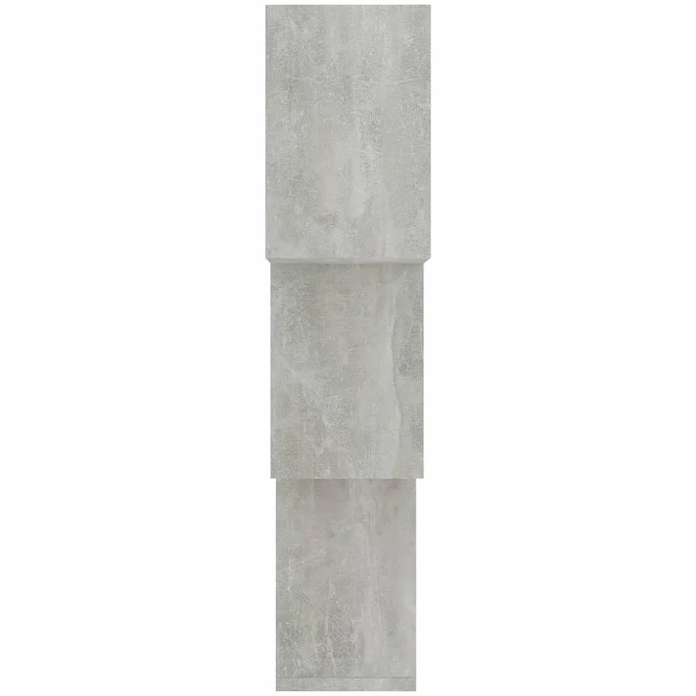 vidaXL Estantes de Pared Cubo Contrachapada Decoración Gris Hormigón 68x15x68cm