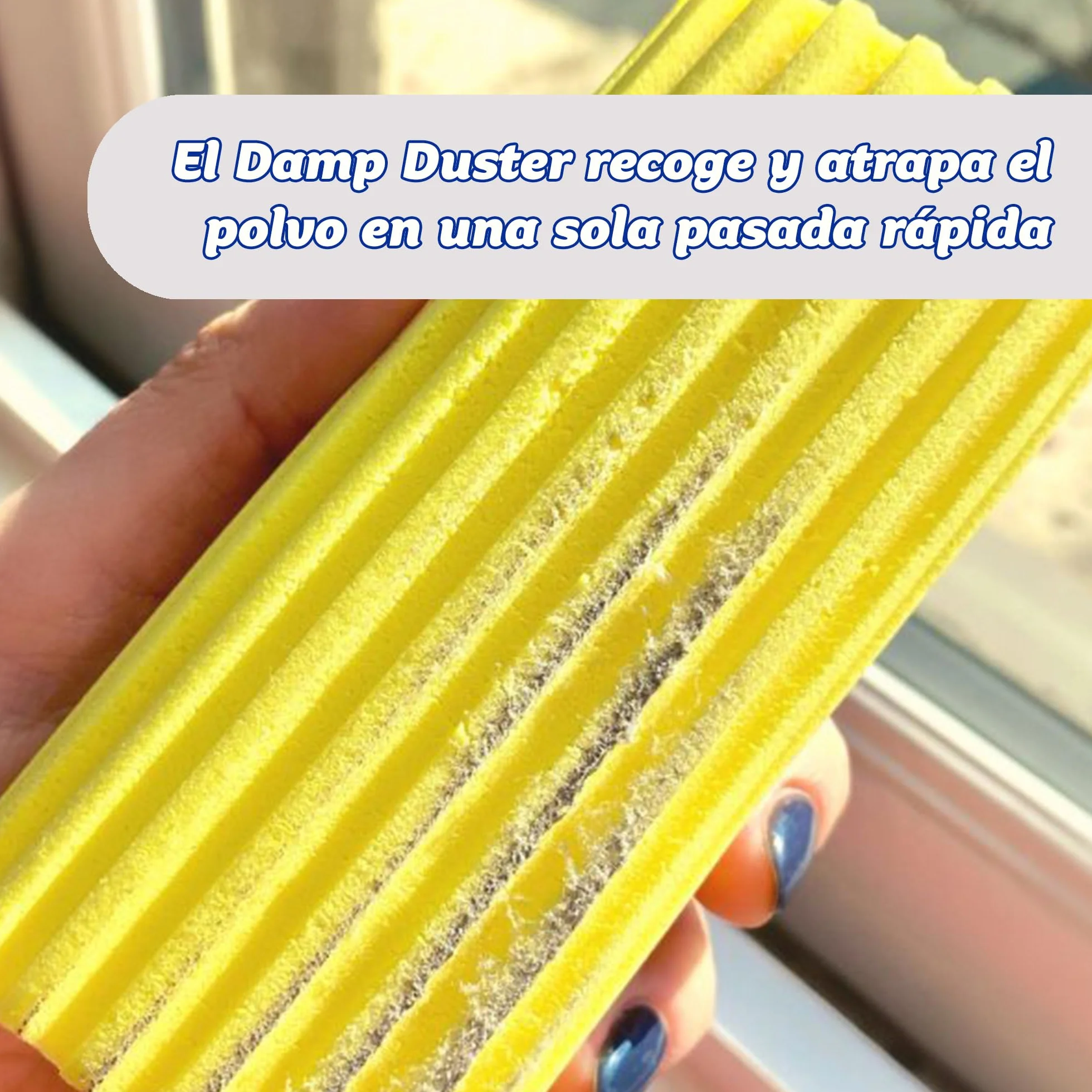 Scrub Daddy Damp Duster Esponja Mágica Atrapapolvo Rosa