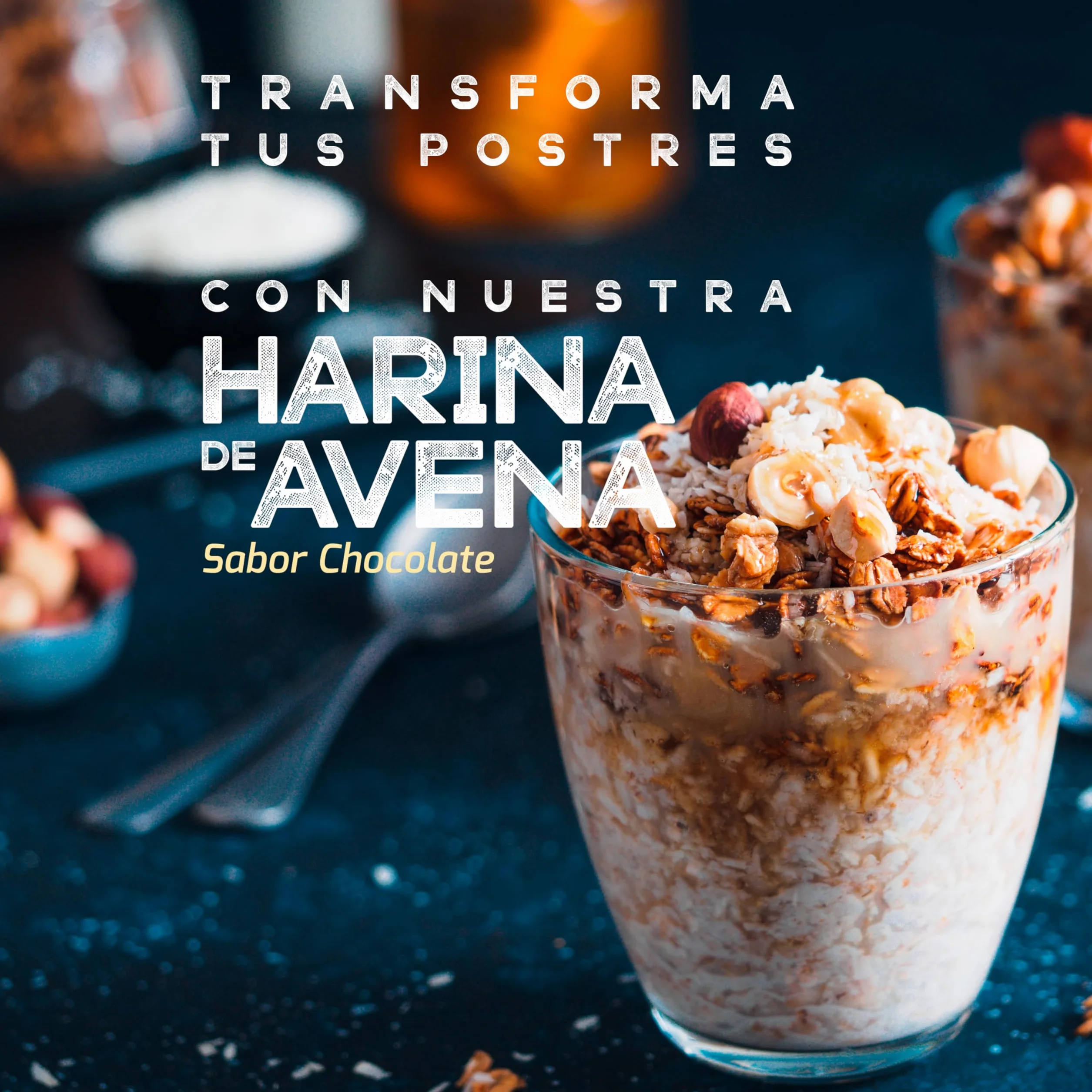 Drasanvi HARINA AVENA SABOR CHOCOLATE 1Kg SPORT LIVE