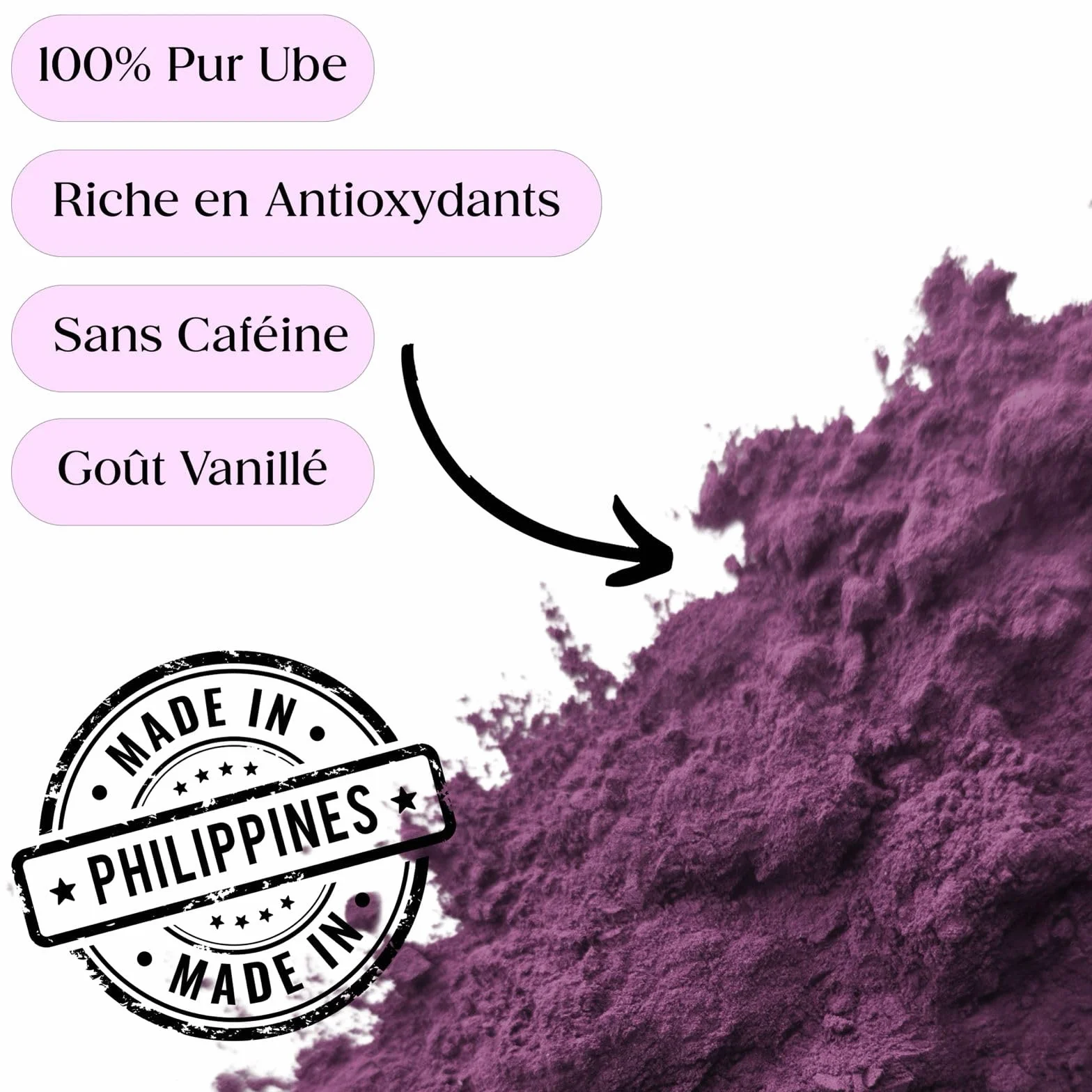 Polvo de Ube 100% Puro Natural 100 g Grado A Origen Filipinas Sin Aditivos Vegano Sin Gluten