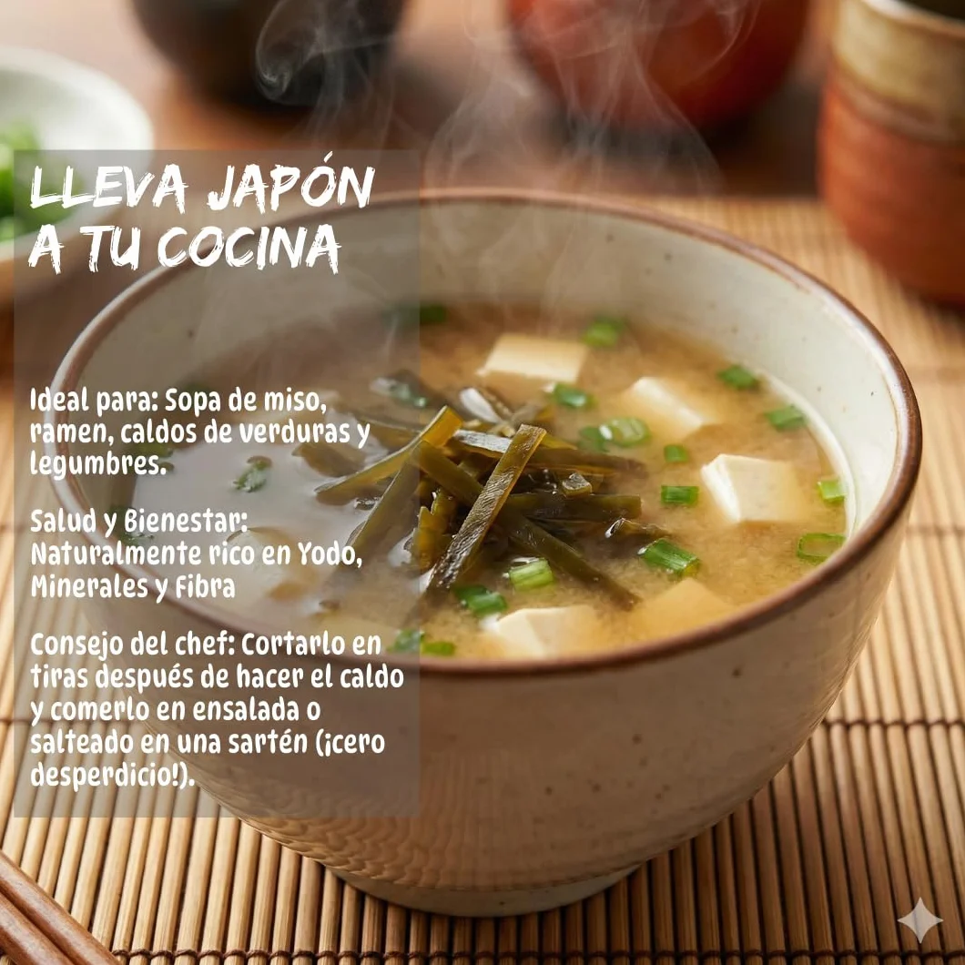 Umami Algas Kombu Japonesas 50g Grado Premium Primera Cosecha Secadas al Sol para Caldo Dashi
