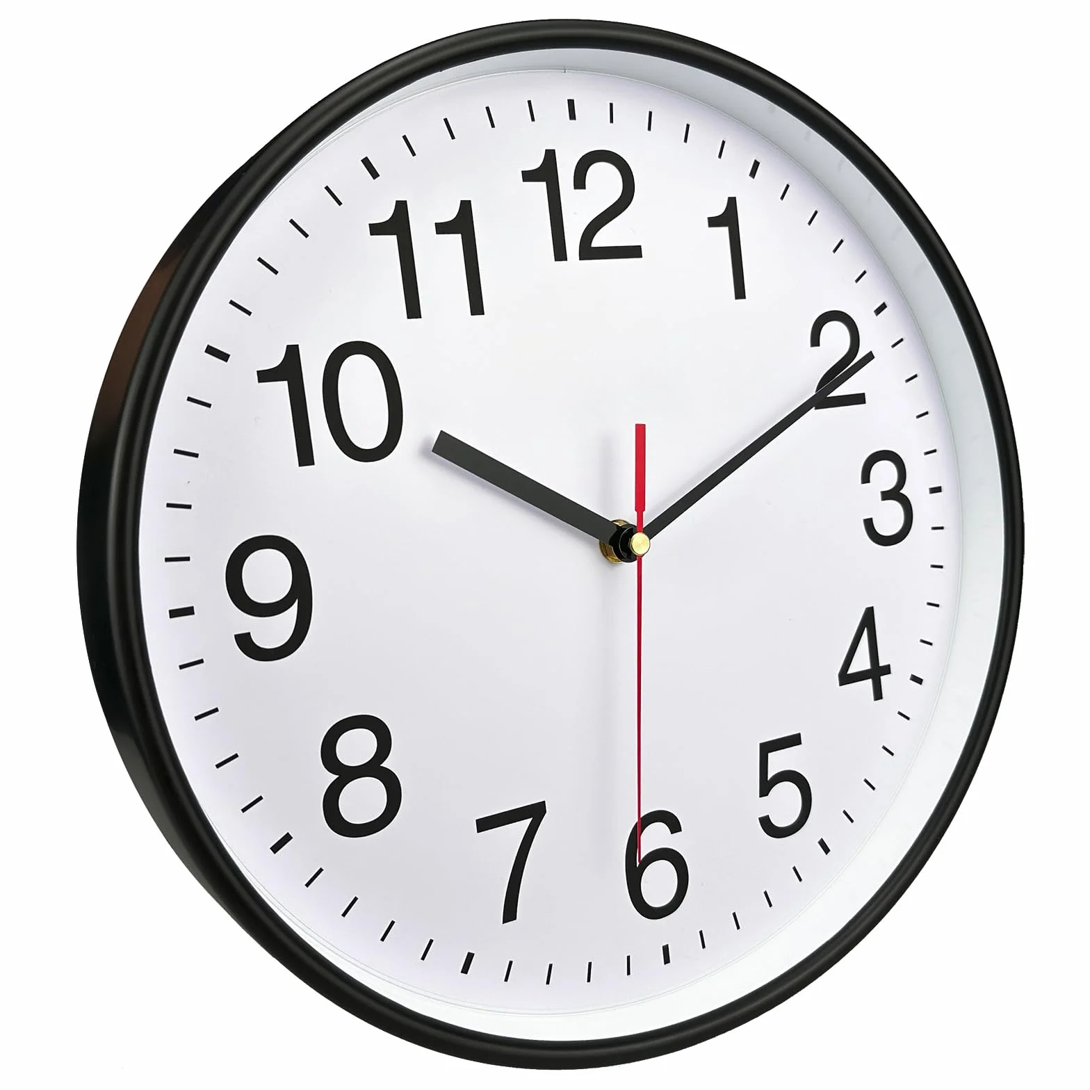 Plumeet Reloj de Cuarzo de Pared Silencioso 40.6cm, Blanco