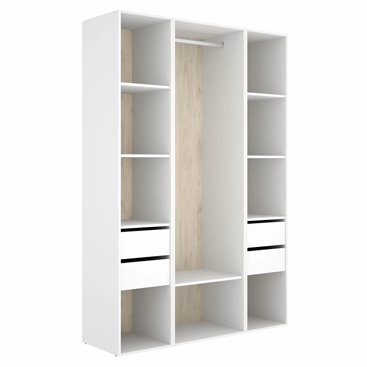 DEKIT Grupo RIMOBEL-Conjunto Armario-VESTIDOR con Trasera Reversible