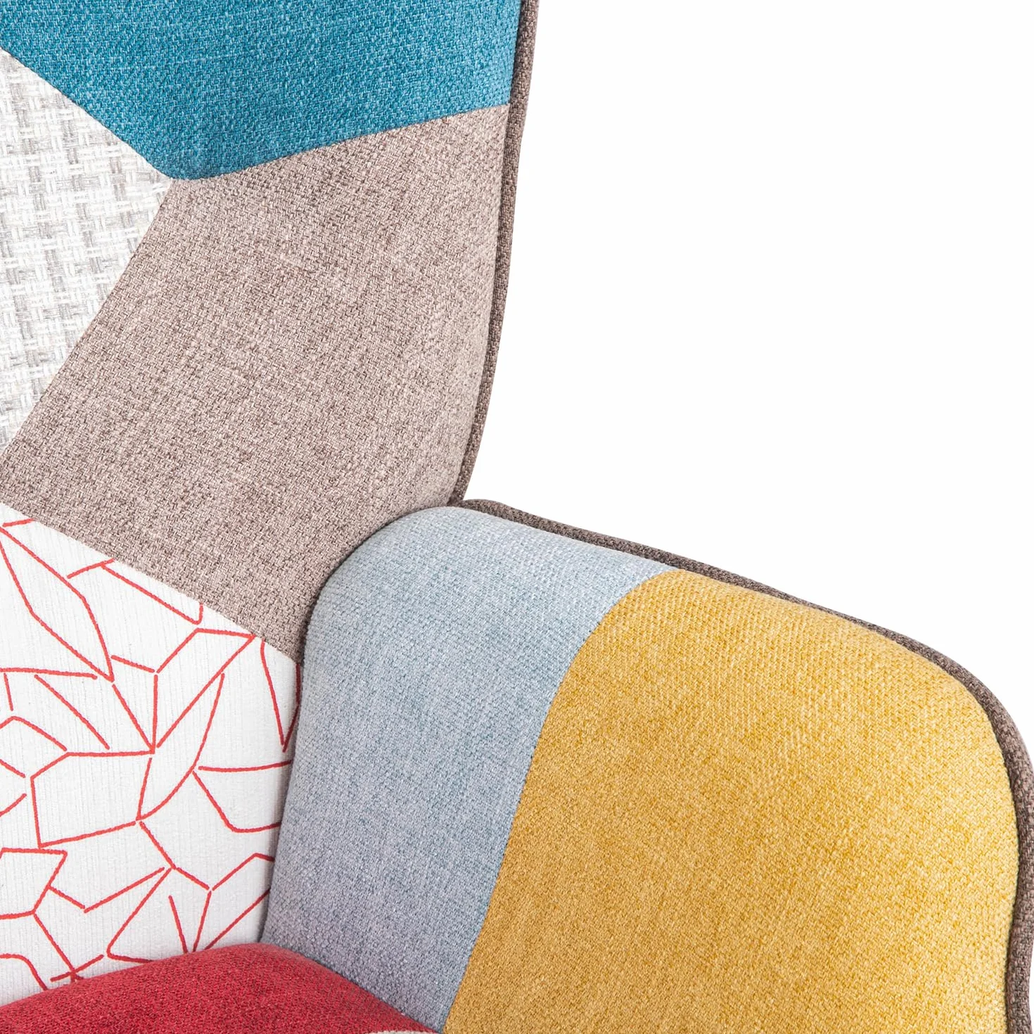 Gardenia Sillón Relax Quebec Patchworks Patchwork, 69x75x95