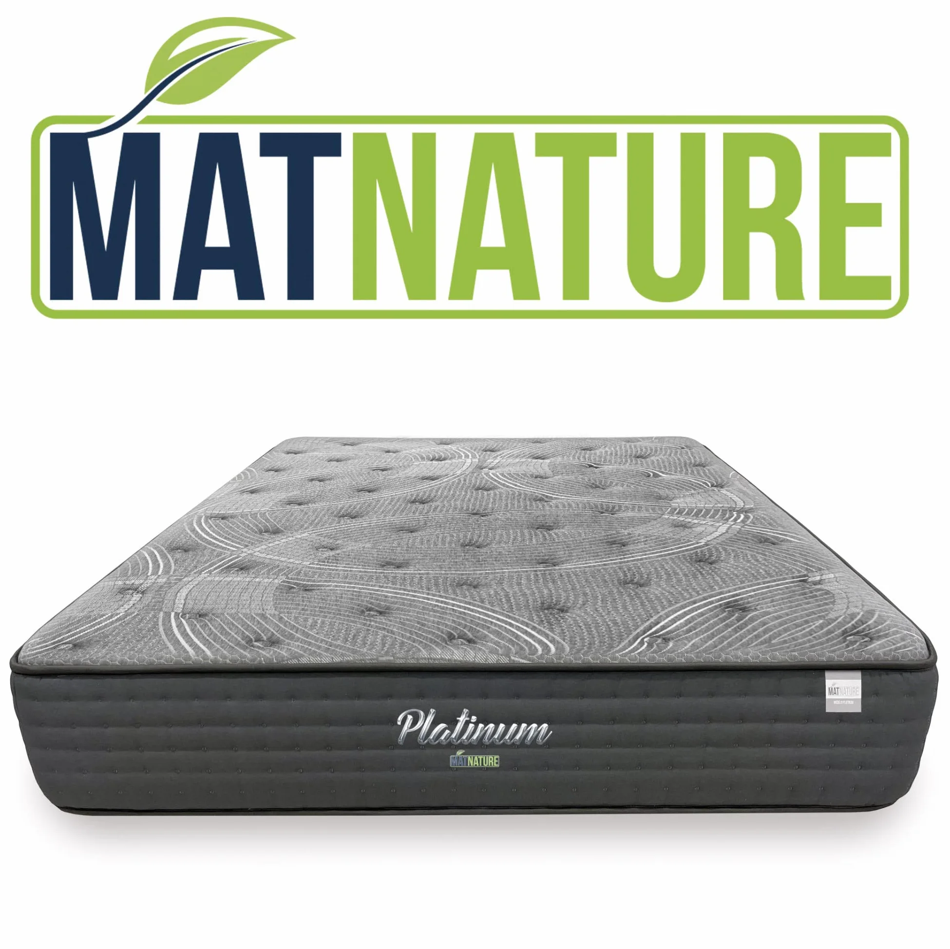 Matnature | Platinum | Colchón Gran Confort Pro Múltiple Descanso | Muelles Ensacados y Viscoelástica | Altura 30 cm | Transpirable, Antideslizante y Antiácaros (150 x 190 cm)