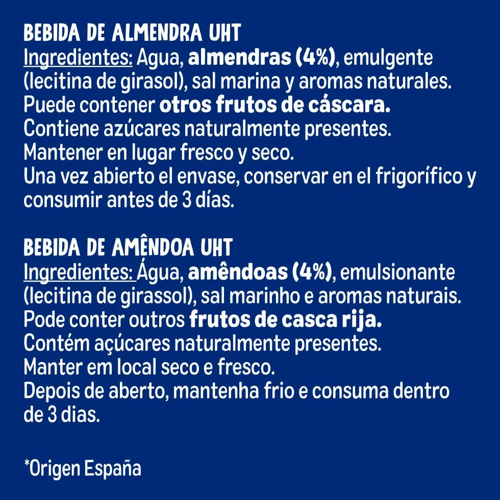 KAIKU BEGETAL Bebida de Almendra Pack 6 x 1 L, 100% Vegetal, Sin Azúcares Añadidos, Vegana y Sin Gluten