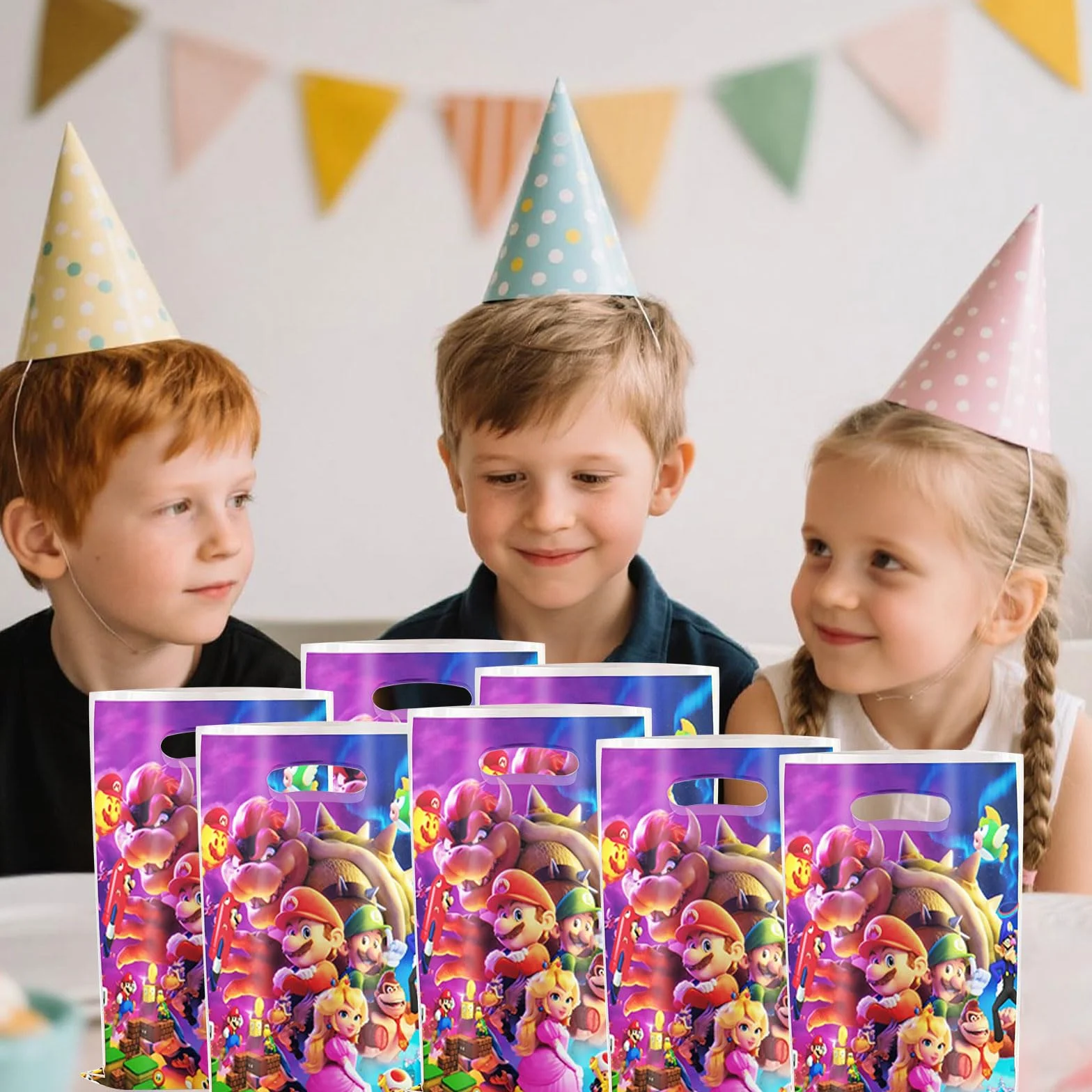 30 bolsas de regalo, bolsas para fiestas de cumpleaños infantiles, suministros para fiestas de cumpleaños, obsequios ideales y pequeñas bolsas para envolver regalos