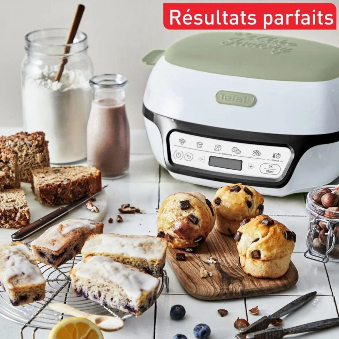 Tefal KD804310 - Máquina para tartas (1100 W), color verde