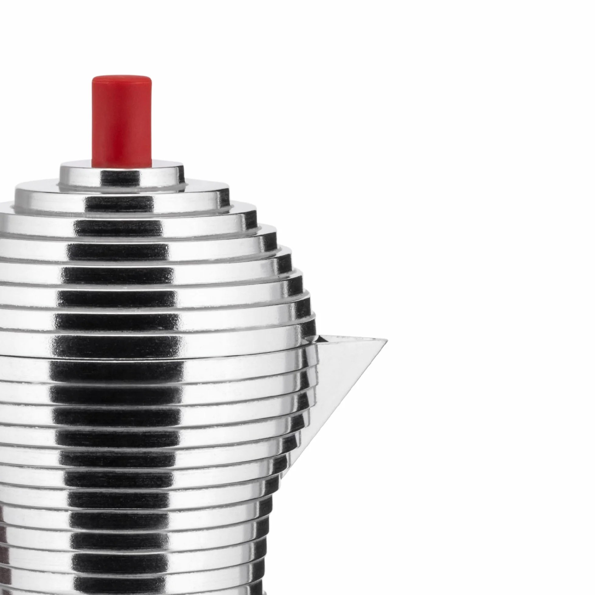 "PULCINA" CAFETERA 6 TAZAS INDUCCIÓN ROJA