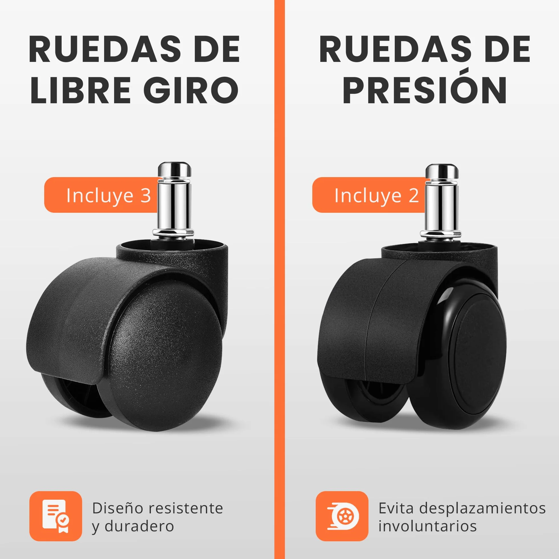 JUPPLIES Silla Escritorio Ergonomica con Apoyo Lumbar, Malla Transpirable, Ruedas 360°, 110kg