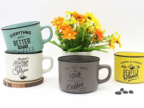 Lote 24 Tazas "Time For Coffee" - Detalles y Recuerdos para Bodas Originales (Envío Gratis)