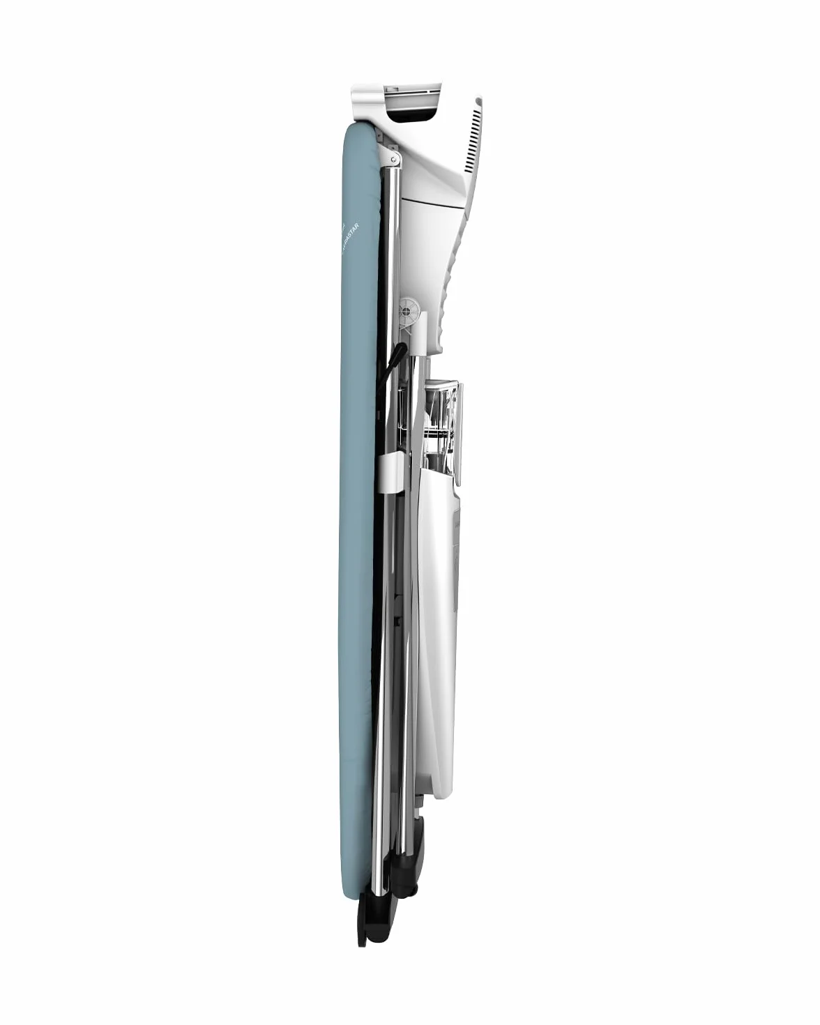 Laurastar S Pure Sistema de planchado, Vapor Higiénico que Elimina las Bacterias y los Ácaros, Tabla Activa, ruedas, Depósito Extraíble, Pearl Blue